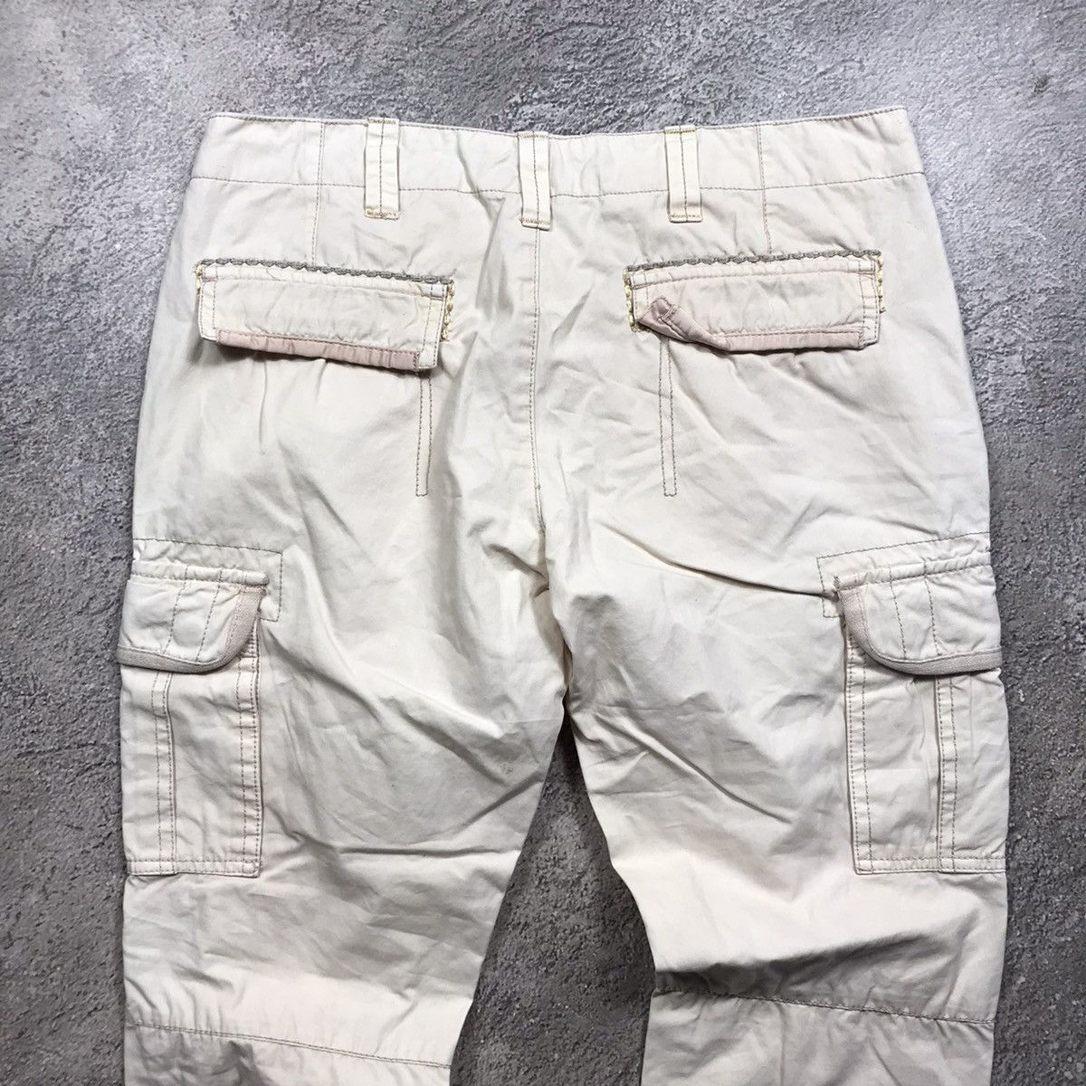 Vintage Vintage 90s Baggy Cargo Pants Distressed Workwear Grunge 30 Size 30" / US 8 / IT 44 - 7 Thumbnail