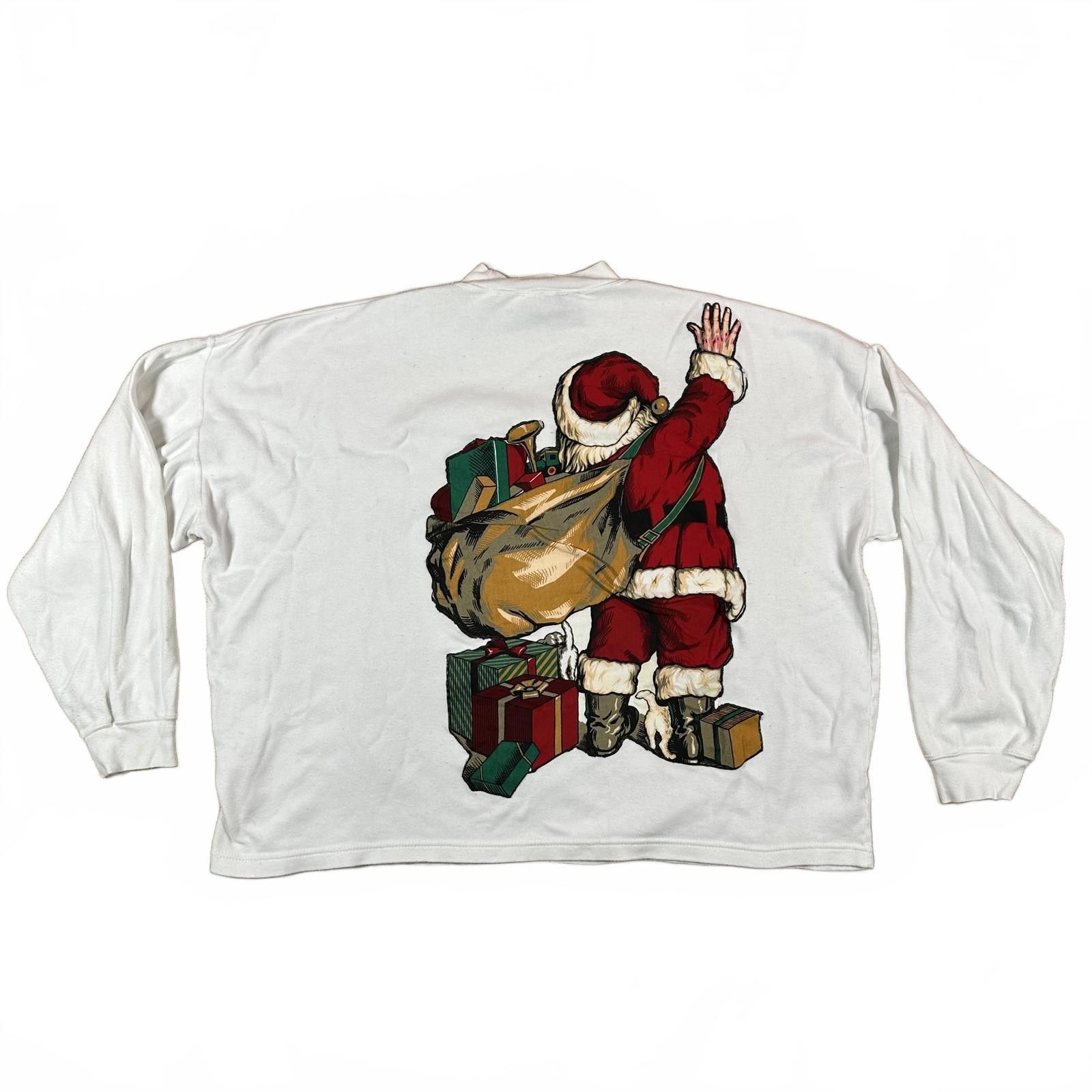 Other White Oak Men Sweatshirt Large White Vintage Santa Claus Size US L / EU 52-54 / 3 - 2 Thumbnail
