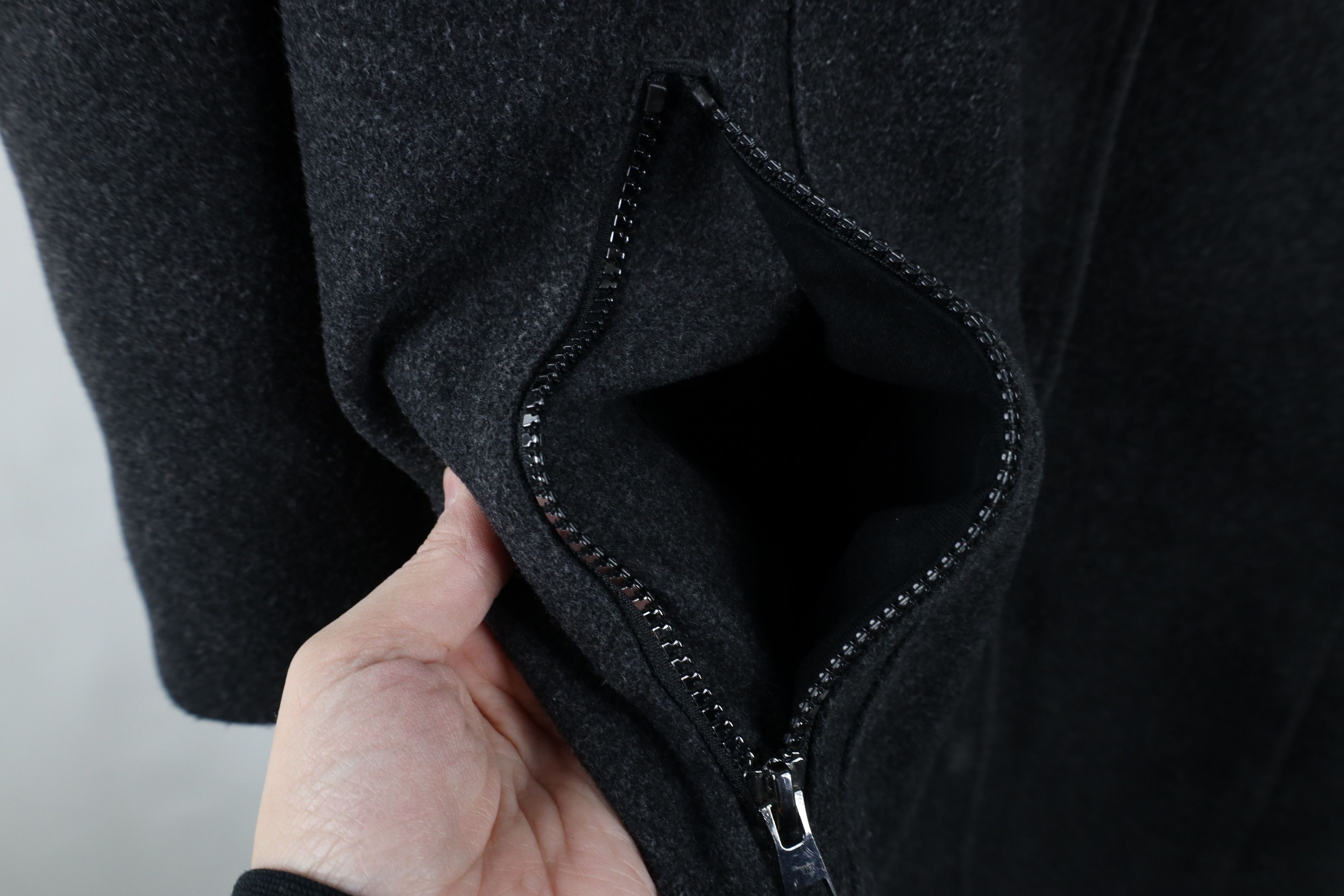 Lands' End × Vintage Lands End Wool Faux Fur Duck Down Hooded Jacket Coat Size M / US 6-8 / IT 42-44 - 7 Thumbnail
