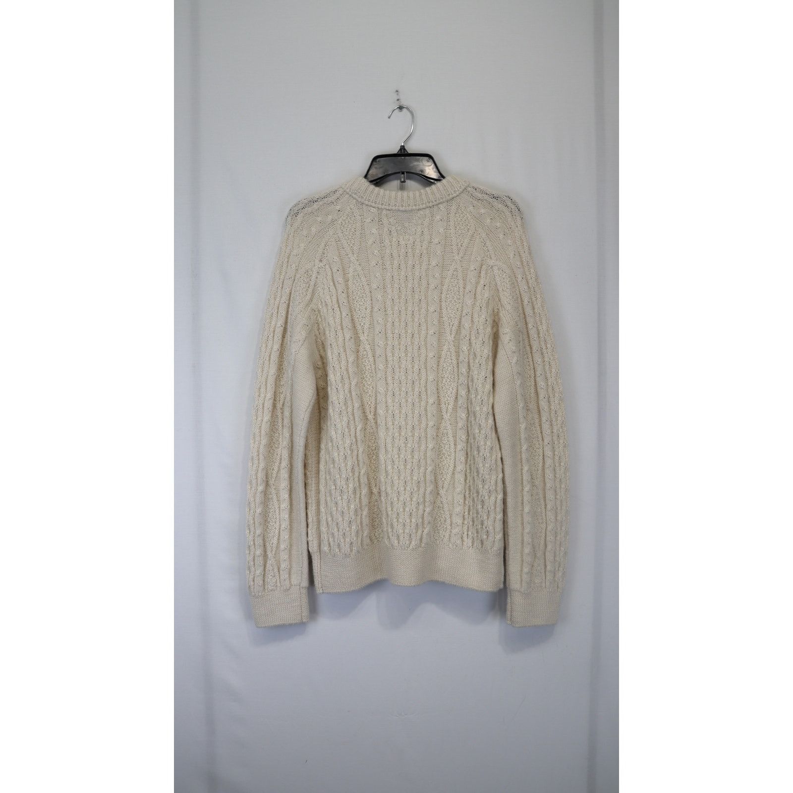 Bottega Veneta o1rshd1 MW Alpaca Aran Knitwear Sweater in Bone Size US L / EU 52-54 / 3 - 4 Thumbnail