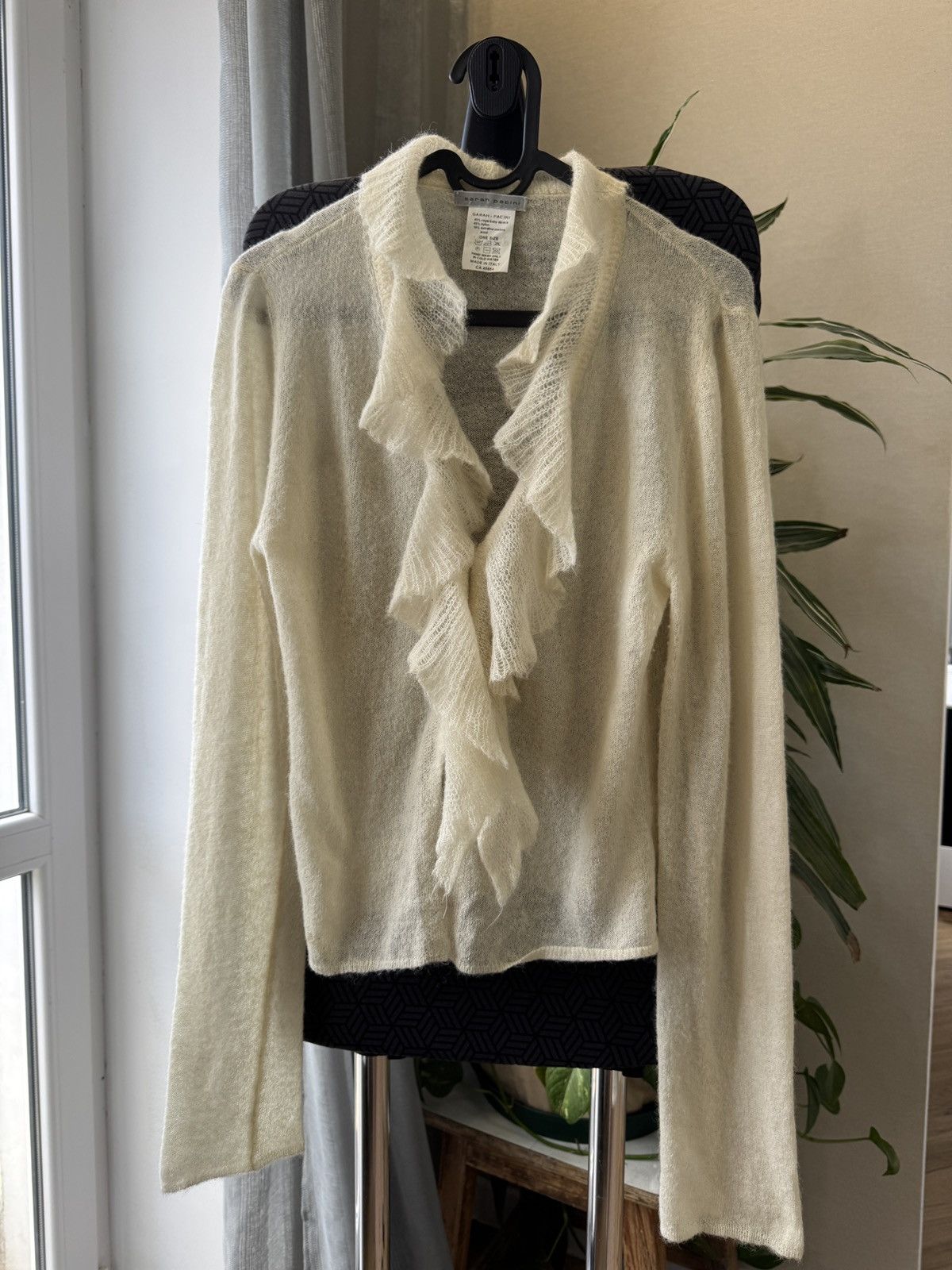 Sarah Pacini Sarah Pacini baby alpaca wool nylon lightweight cardigan swt Size ONE SIZE - 3 Thumbnail