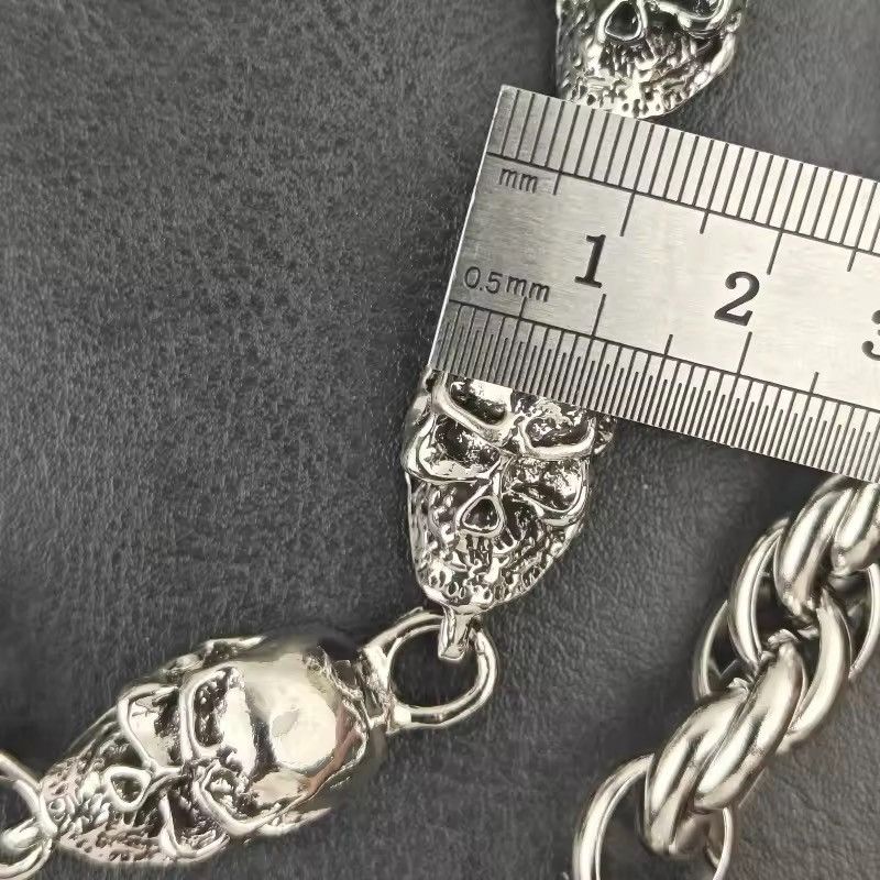 Jewelry Skull Bead Pants Wallet Chain,Y2K Jeans Chain Size ONE SIZE - 11 Thumbnail