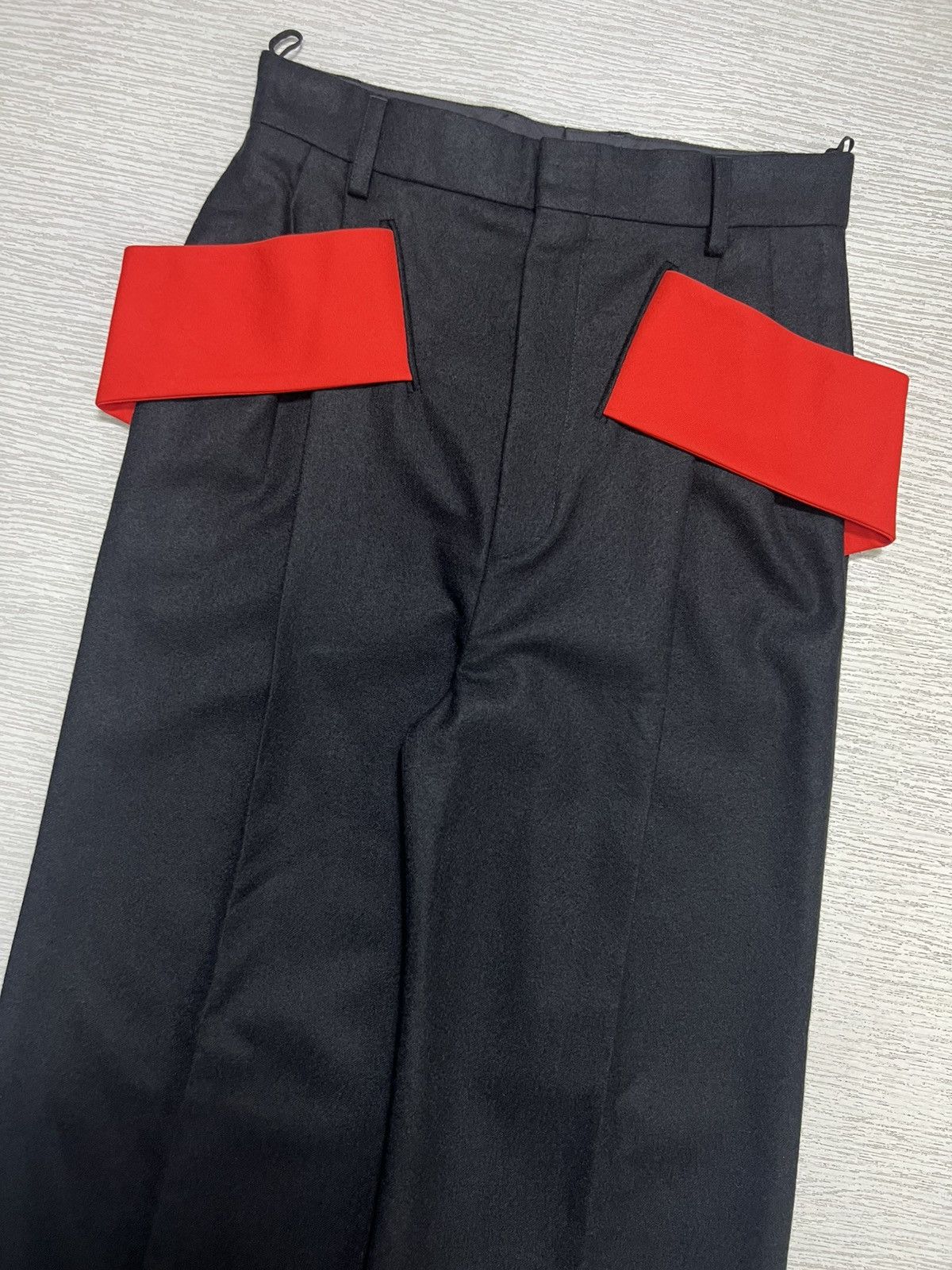 Givenchy Givenchy - Riccardo Tisci - F/W ‘14 - Wool Wide Leg Trousers Size 26" / US 2 / IT 38 - 3 Thumbnail
