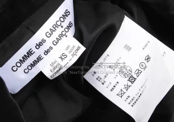 Comme des Garcons Comme des Garcons Black vintage lace velvet blazer top Size XS / US 0-2 / IT 36-38 - 9 Thumbnail