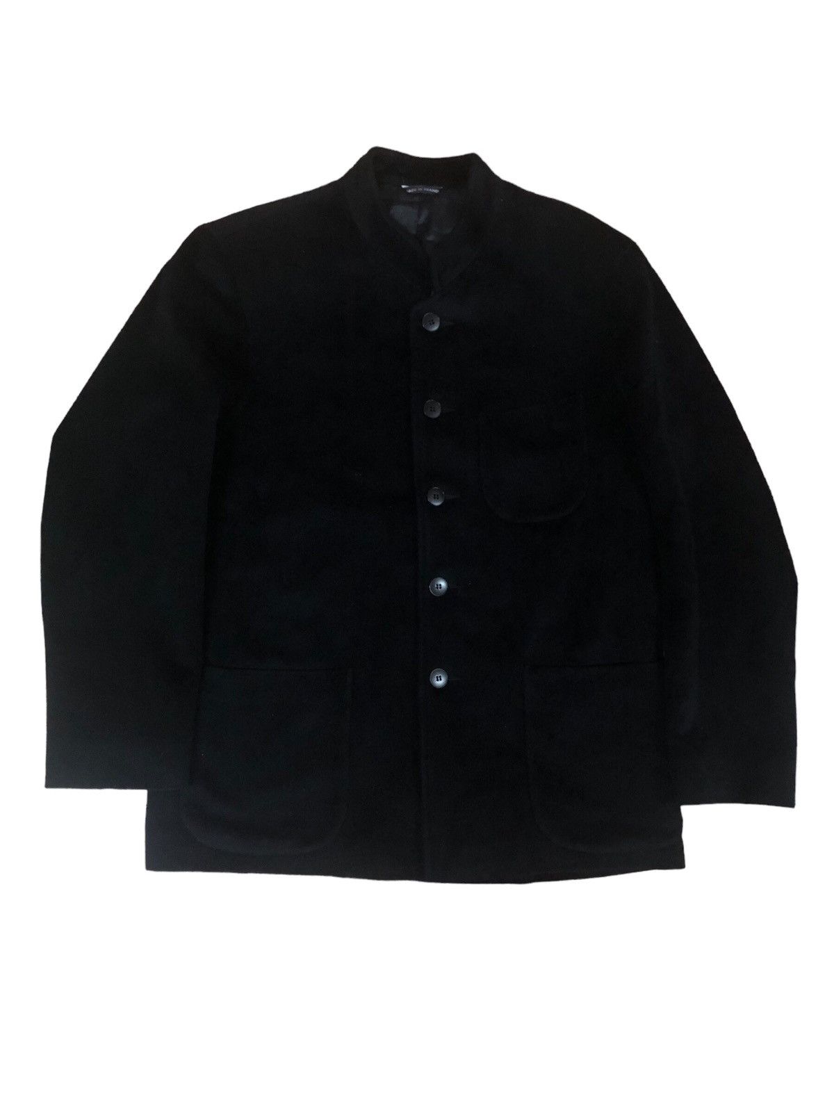 agnes b. Agness b Wool Chore Pocket Style Mandarin Collar Jacket Size US M / EU 48-50 / 2 - 1 Thumbnail