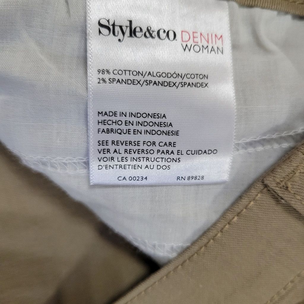 Style & Co Style &Co Denim Woman Tummy Control Capri Pants 14W Waist 38 Size 36" / US 14 / IT 50 - 8 Thumbnail