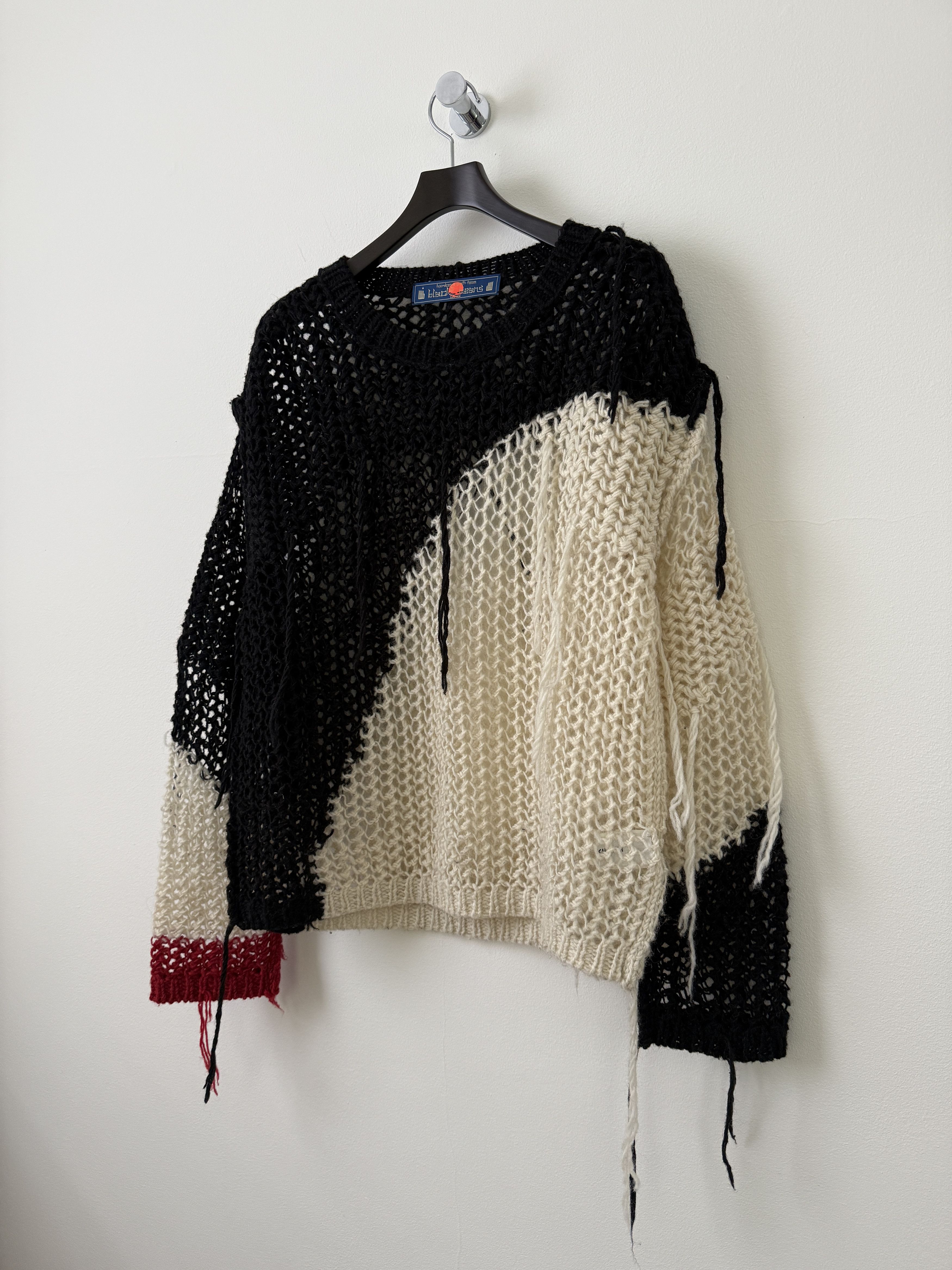 Blackmeans Ono Yukinori Distressed Knitted Sweater Size US M / EU 48-50 / 2 - 3 Thumbnail
