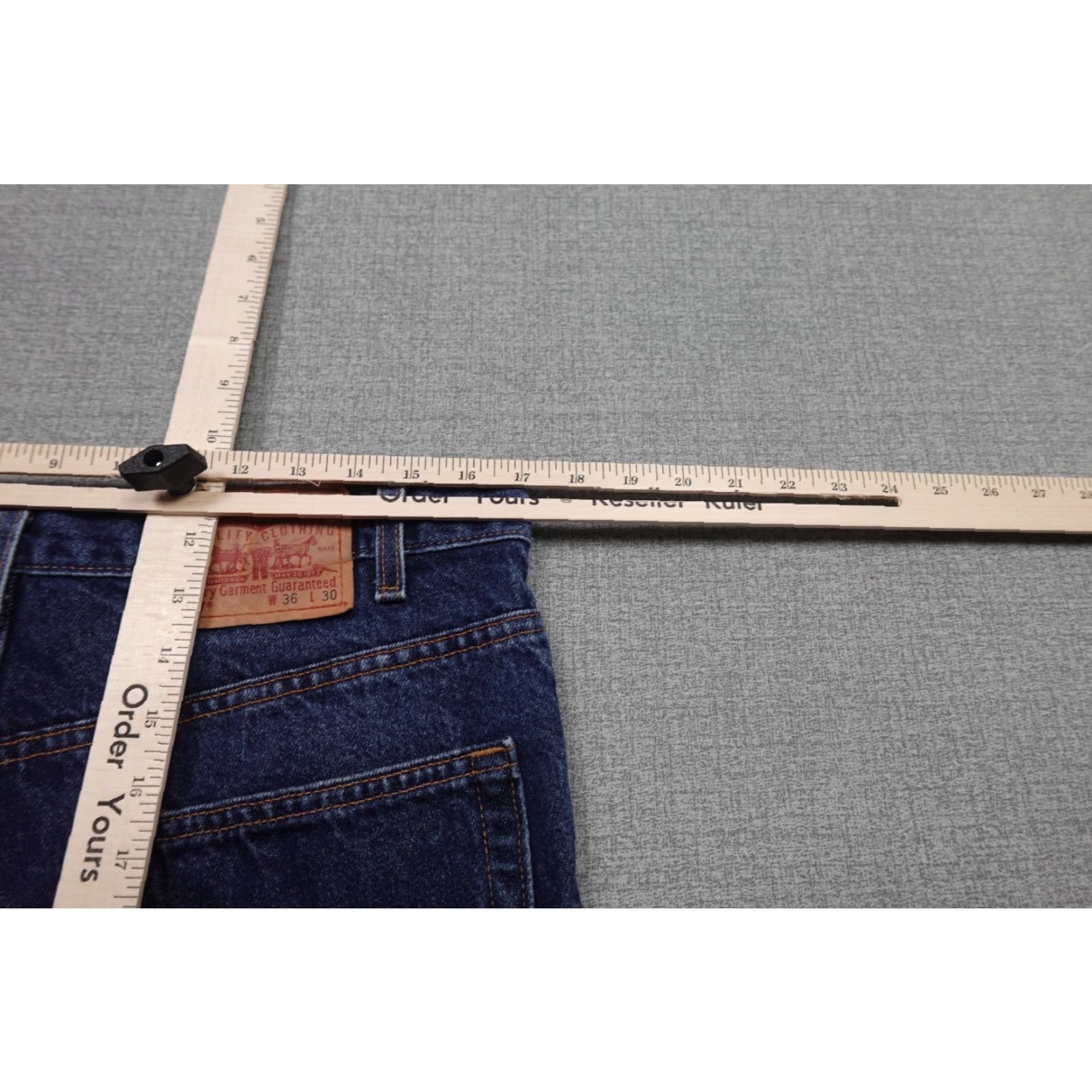 Levi's Levi's Vintage 517 Jorts Denim Blue Dark Wash Mens 36 Casual 5-Pocket Relaxed California White Belt Loops Retro Size US 36 / EU 52 - 6 Thumbnail