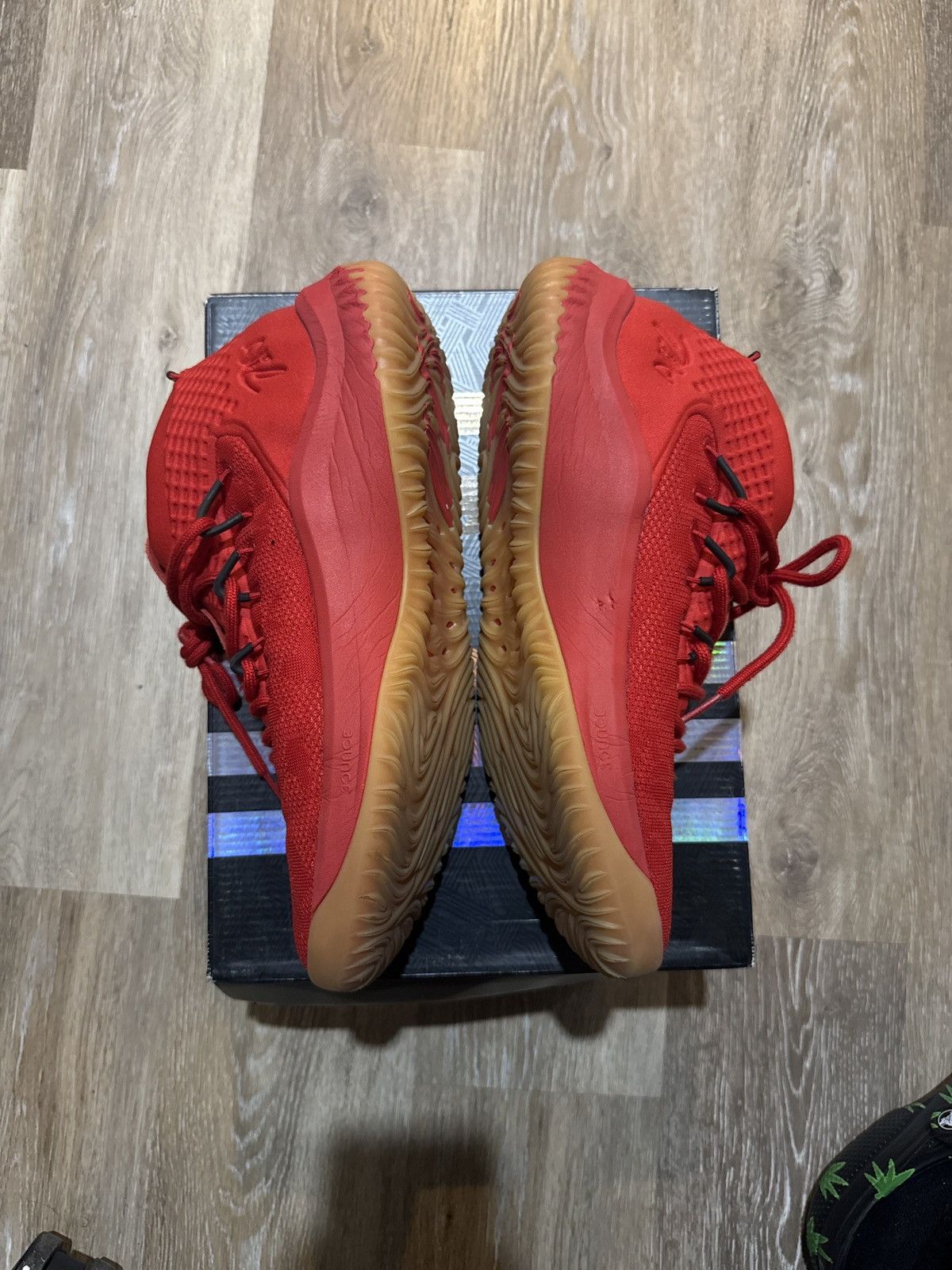 Adidas Dame 4 “Scarlet” Sz 10 Size US 10 / EU 43 - 2 Thumbnail
