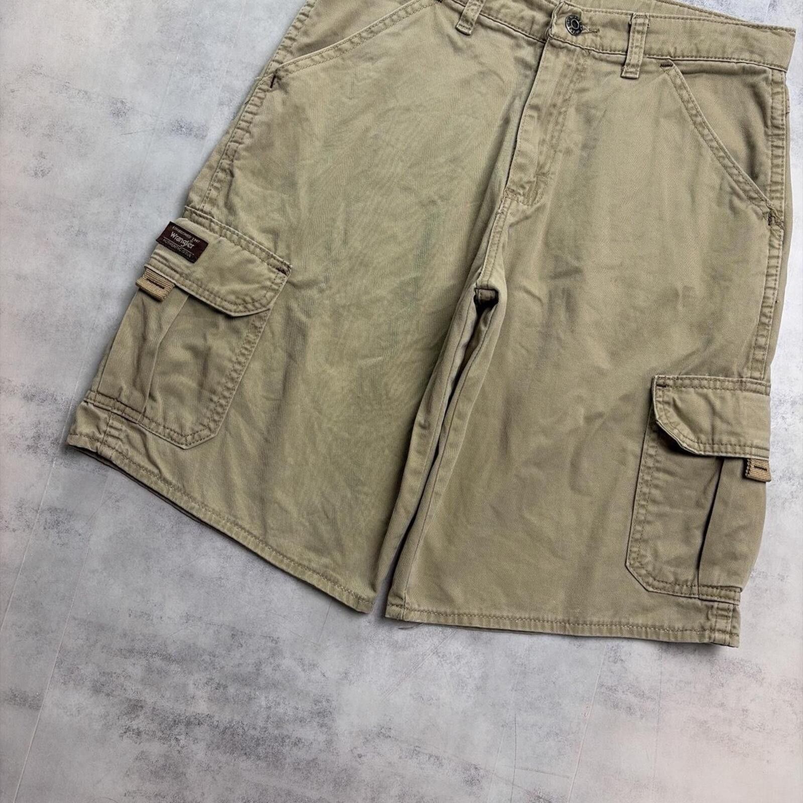 Wrangler Y2K Beige Wrangler Carpenter Baggy Skater Shorts Size 28" / US 6 / IT 42 - 4 Thumbnail