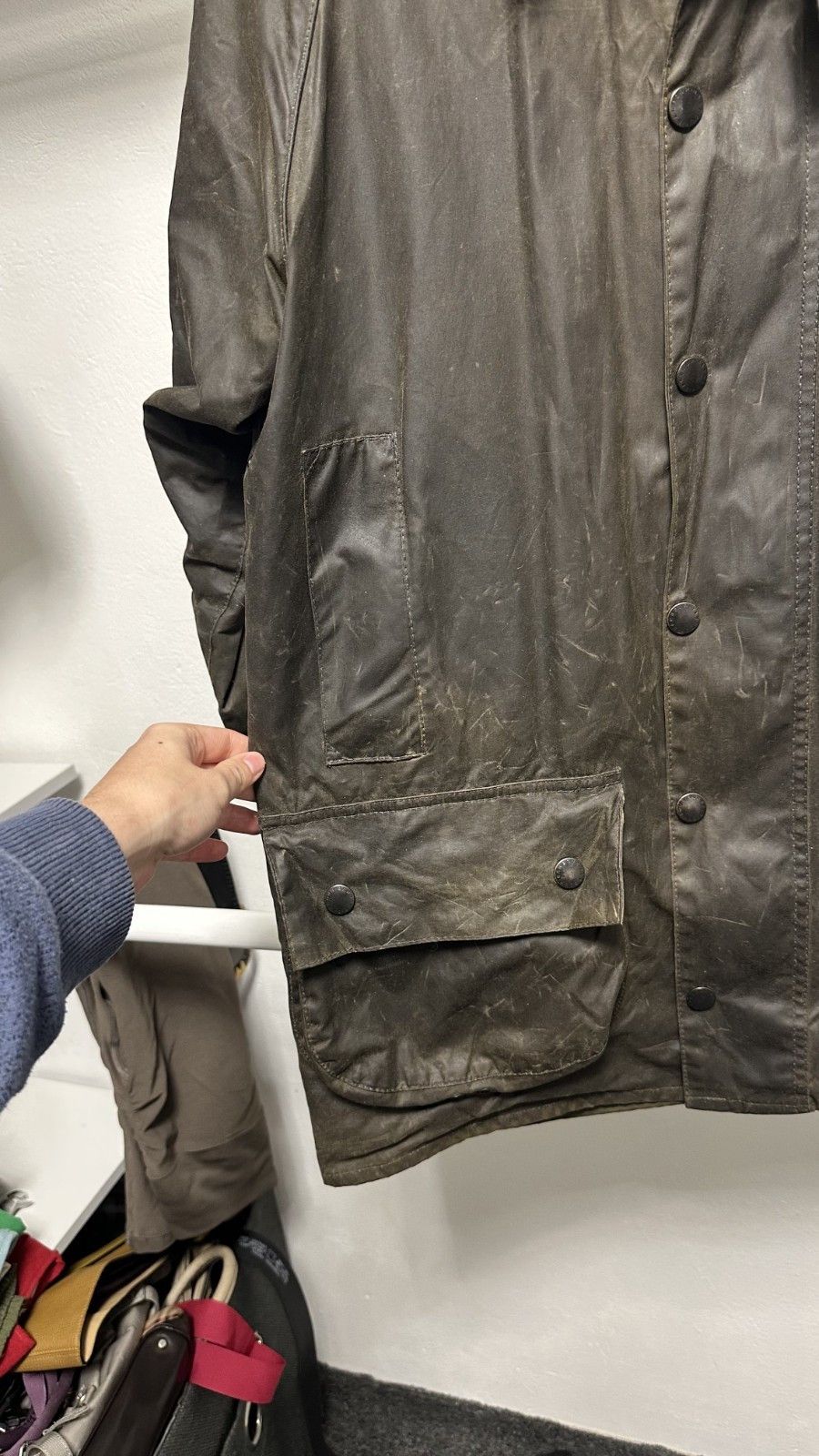 Barbour Barbour Classic Beaufort Waxed Plaid Lined Olive Jacket Size US M / EU 48-50 / 2 - 6 Thumbnail