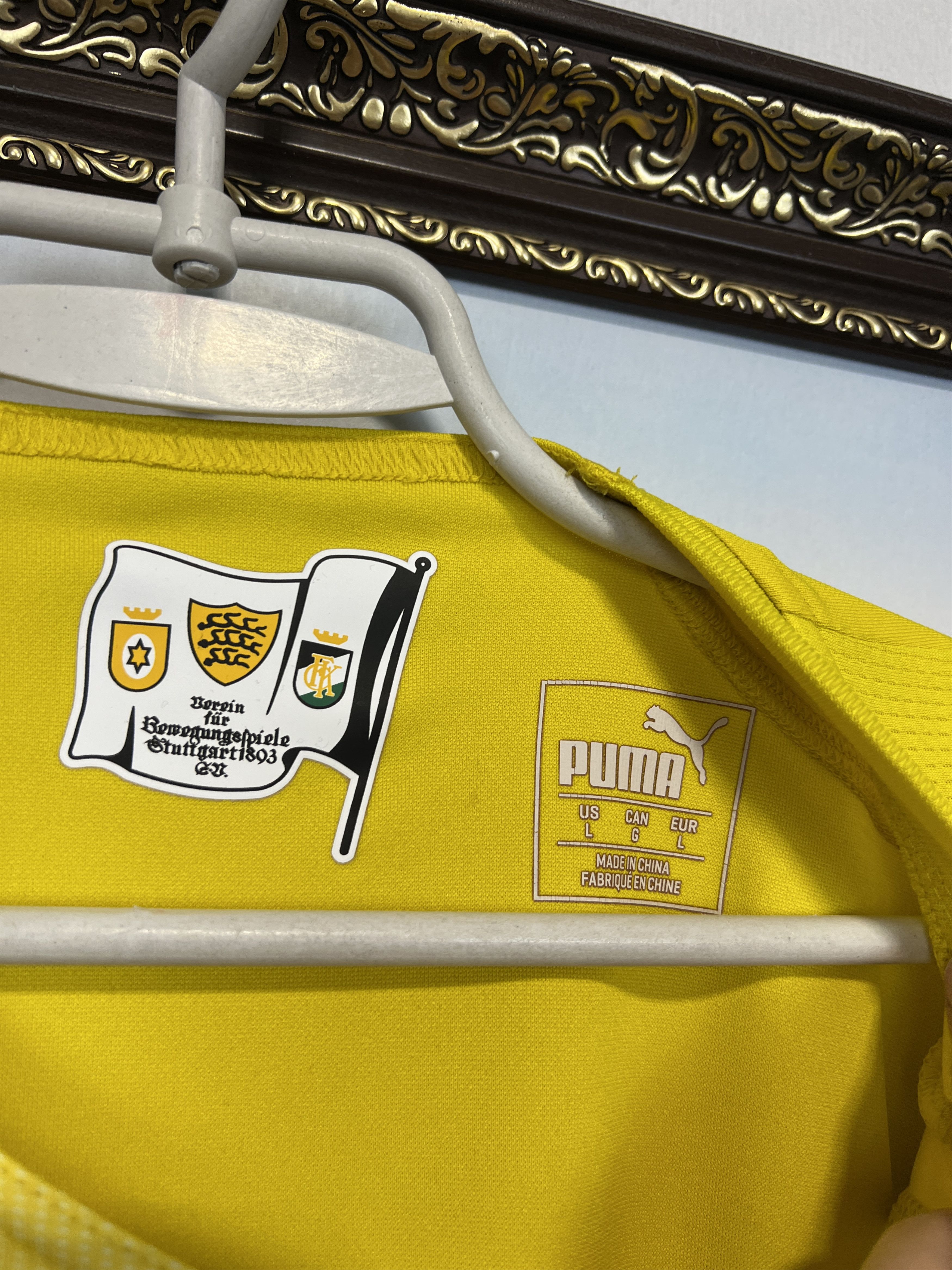 Puma VfB Stuttgart Goalkeeper Football Shirt Soccer Jersey Trikot Size US L / EU 52-54 / 3 - 9 Thumbnail
