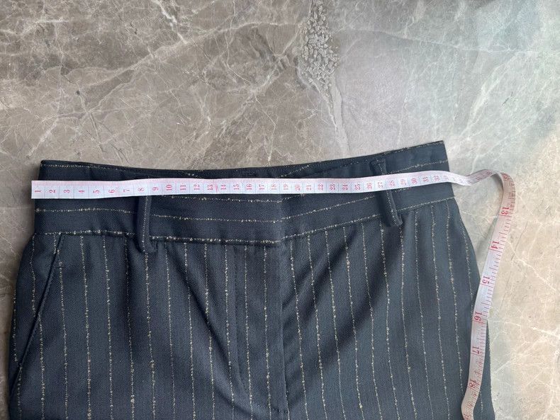 Acne Studios Acne Studios Black vertical striped trousers Size US 34 / EU 50 - 6 Thumbnail