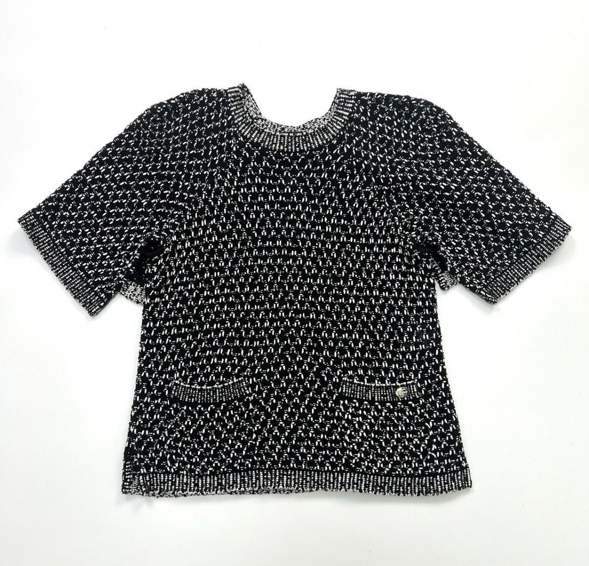 Chanel Chanel/Batwing Sleeve Double C Woven Short Sleeve K12 Size XS / US 0-2 / IT 36-38 - 1 Thumbnail