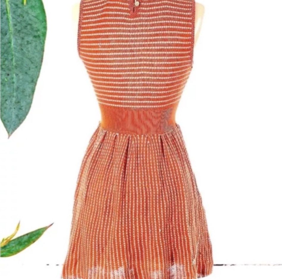 Nanette Lepore Nanette Lepore - Orange Crochet Sleeveless Dress Sz Small Size S / US 4 / IT 40 - 11 Thumbnail