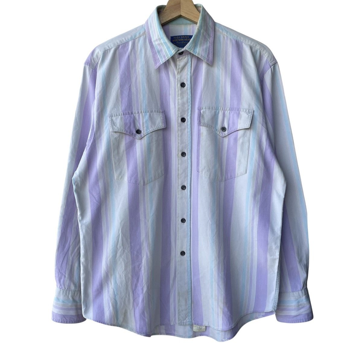 Pendleton Pendleton Western Wear USA Stripe Westerner Shirt Size US M / EU 48-50 / 2 - 1 Thumbnail