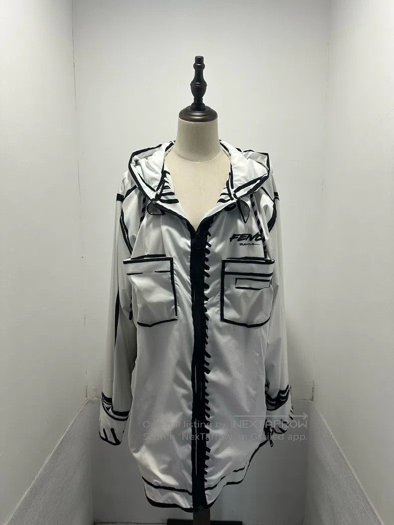 Fendi Fendi California Series Hand-Drawn Drawstring Windbreaker Size XS / US 0-2 / IT 36-38 - 1 Thumbnail