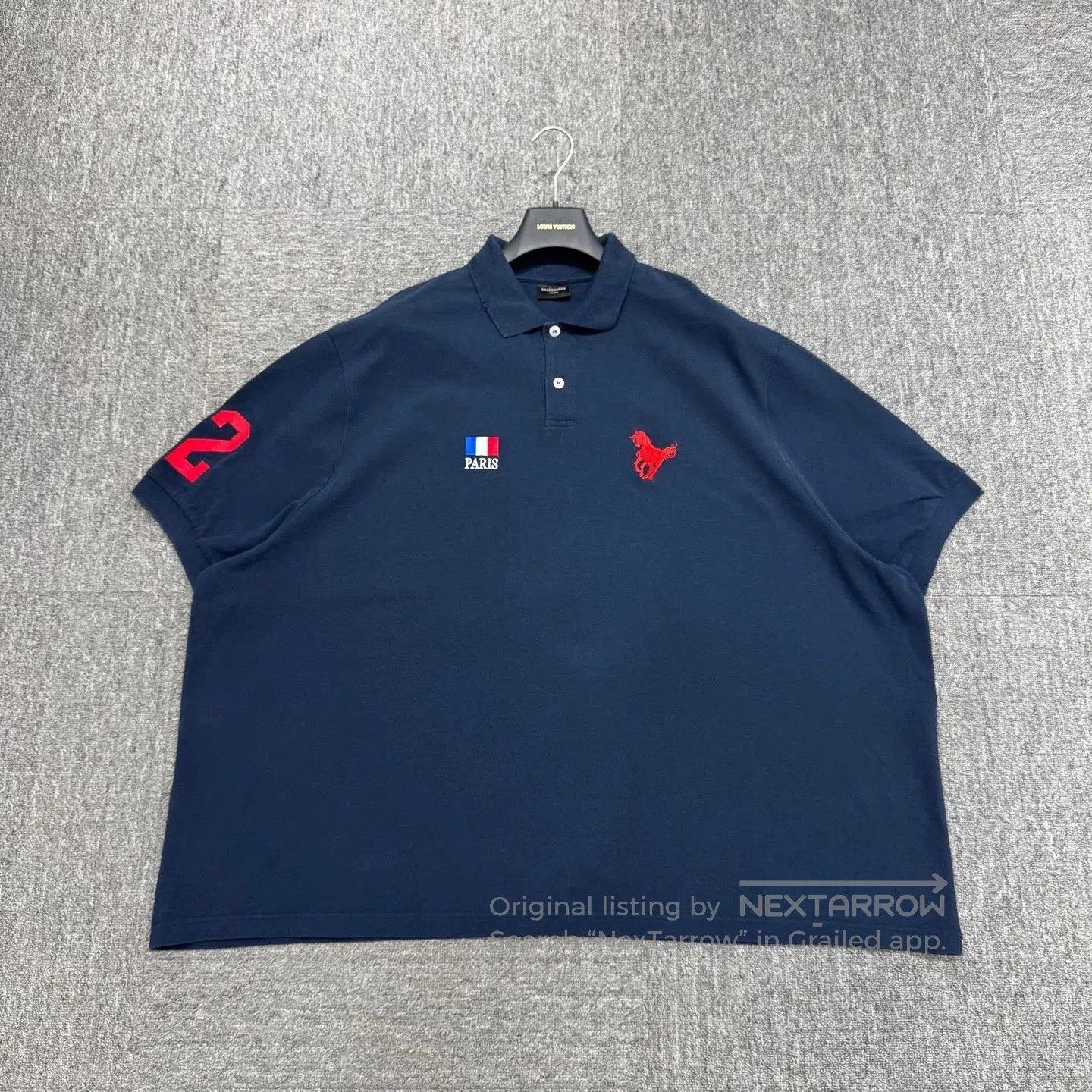 Balenciaga Balenciaga Embroidered Logo Polo Shirt. Size US XXL / EU 58 / 5 - 1 Thumbnail