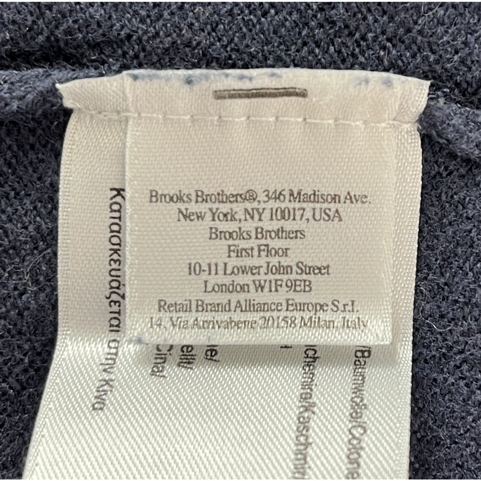 Brooks Brothers 1-72 BROOKS BROTHERS 346 Men's Sweater Crew Neck Navy XL Size US XL / EU 56 / 4 - 7 Thumbnail
