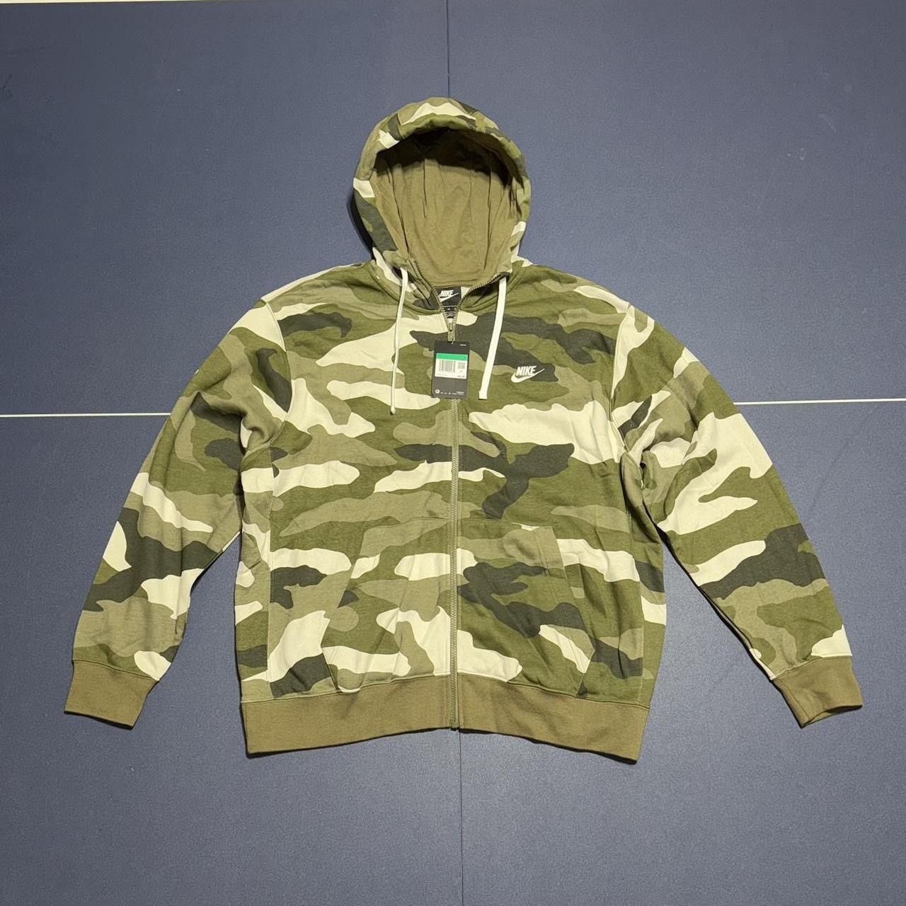 Nike Nike Sportwear Club Fleece Camo Full Zip Hoodie Size US XL / EU 56 / 4 - 1 Thumbnail