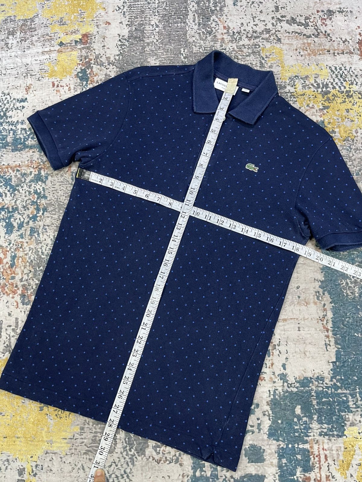 Lacoste Lacoste Polka Dot Slim Fit Polos Size US M / EU 48-50 / 2 - 7 Thumbnail
