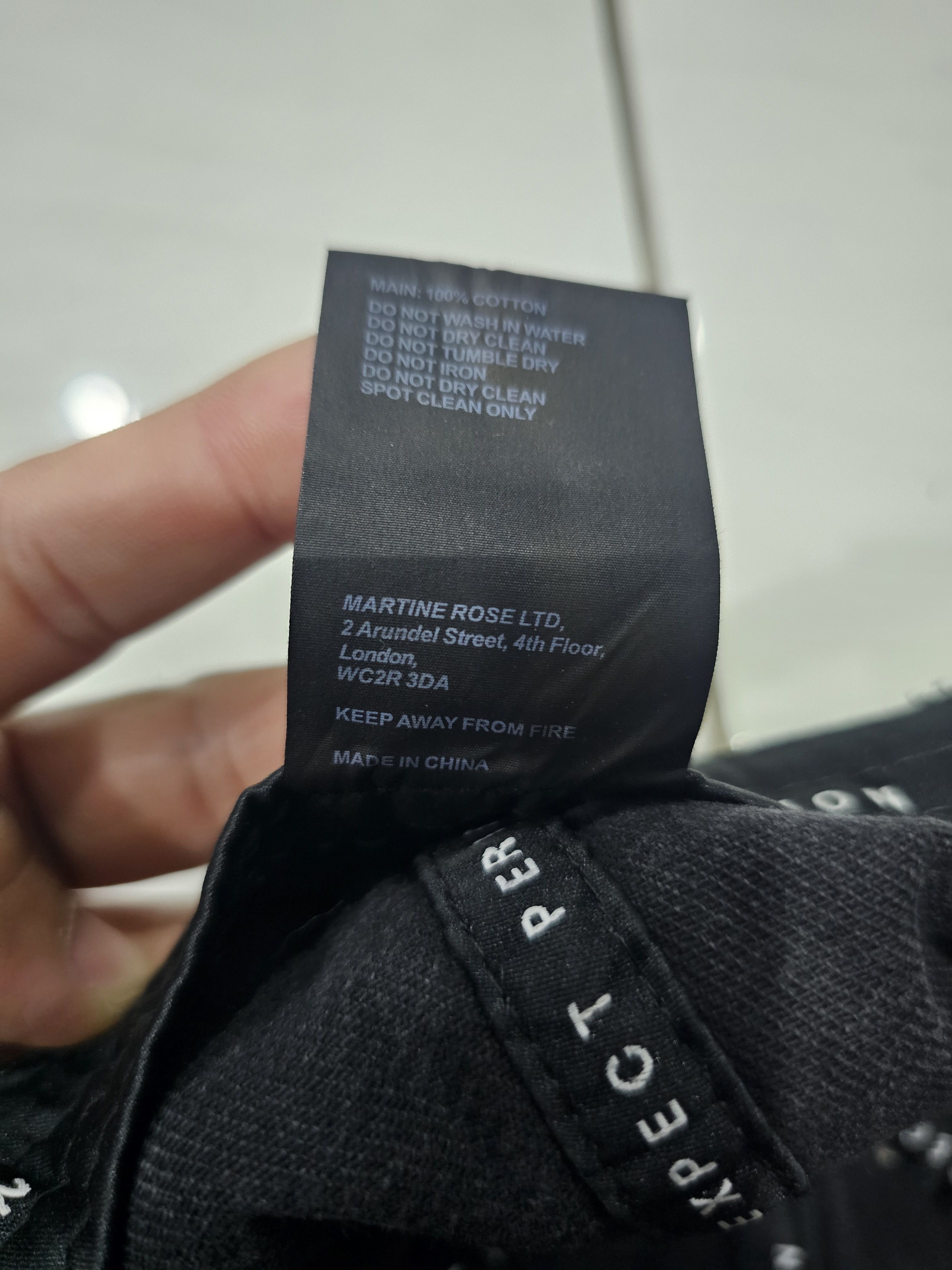 Martine Rose Martine Rose Signature Cap in washed black denim Size ONE SIZE - 8 Thumbnail