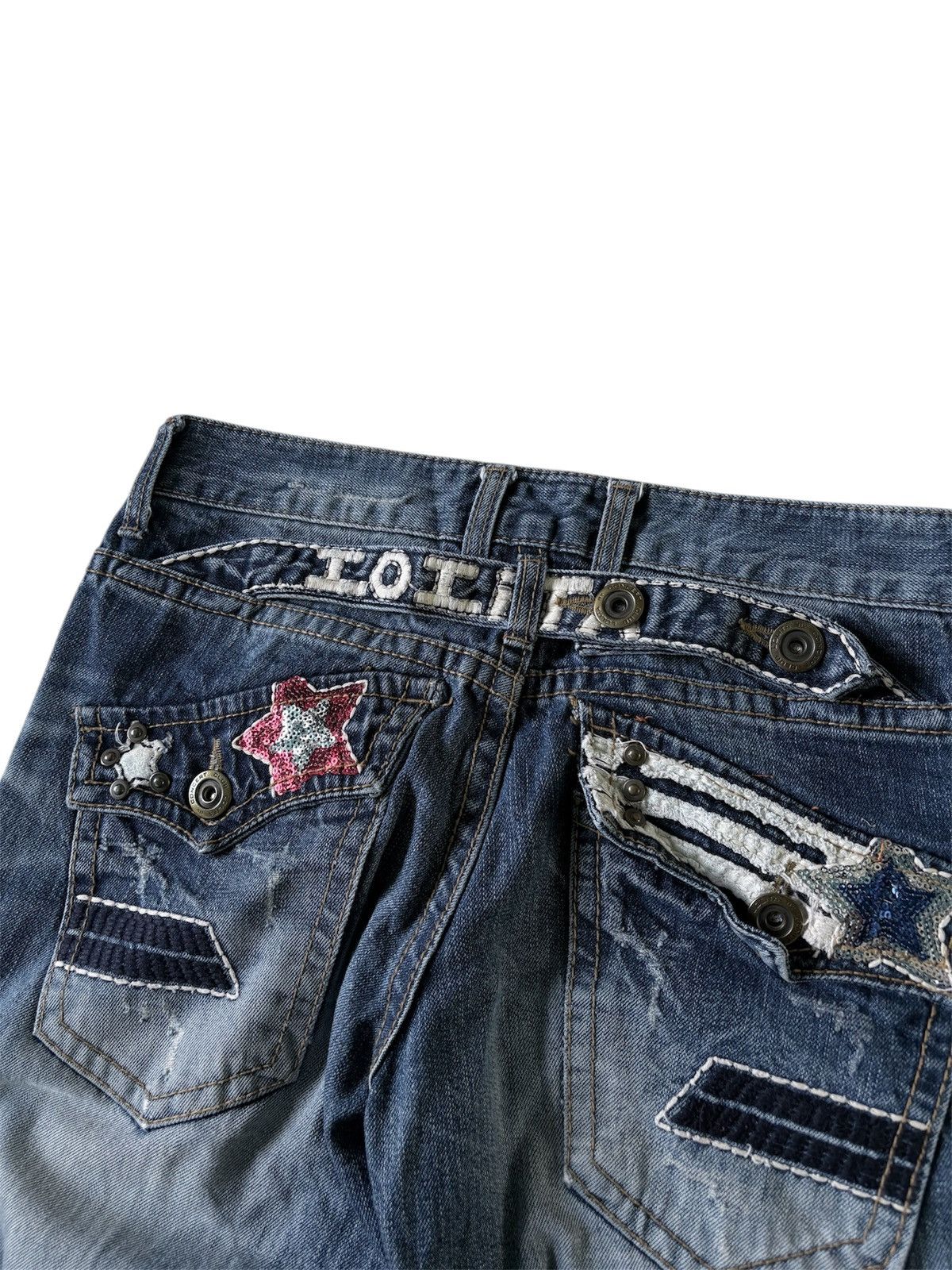 14th Addiction Lolita Clawmarks whisker Denim Pants Size US 29 - 5 Thumbnail