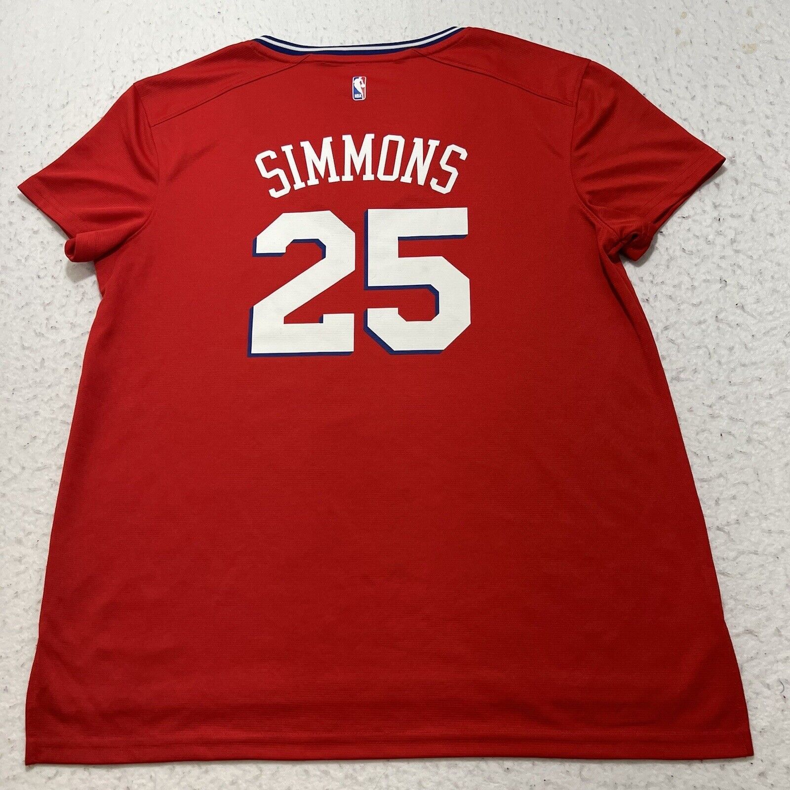 NBA NBA Philadelphia 76ers Ben Simmons 25 Red Graphic T Shirt Size L / US 10 / IT 46 - 10 Thumbnail