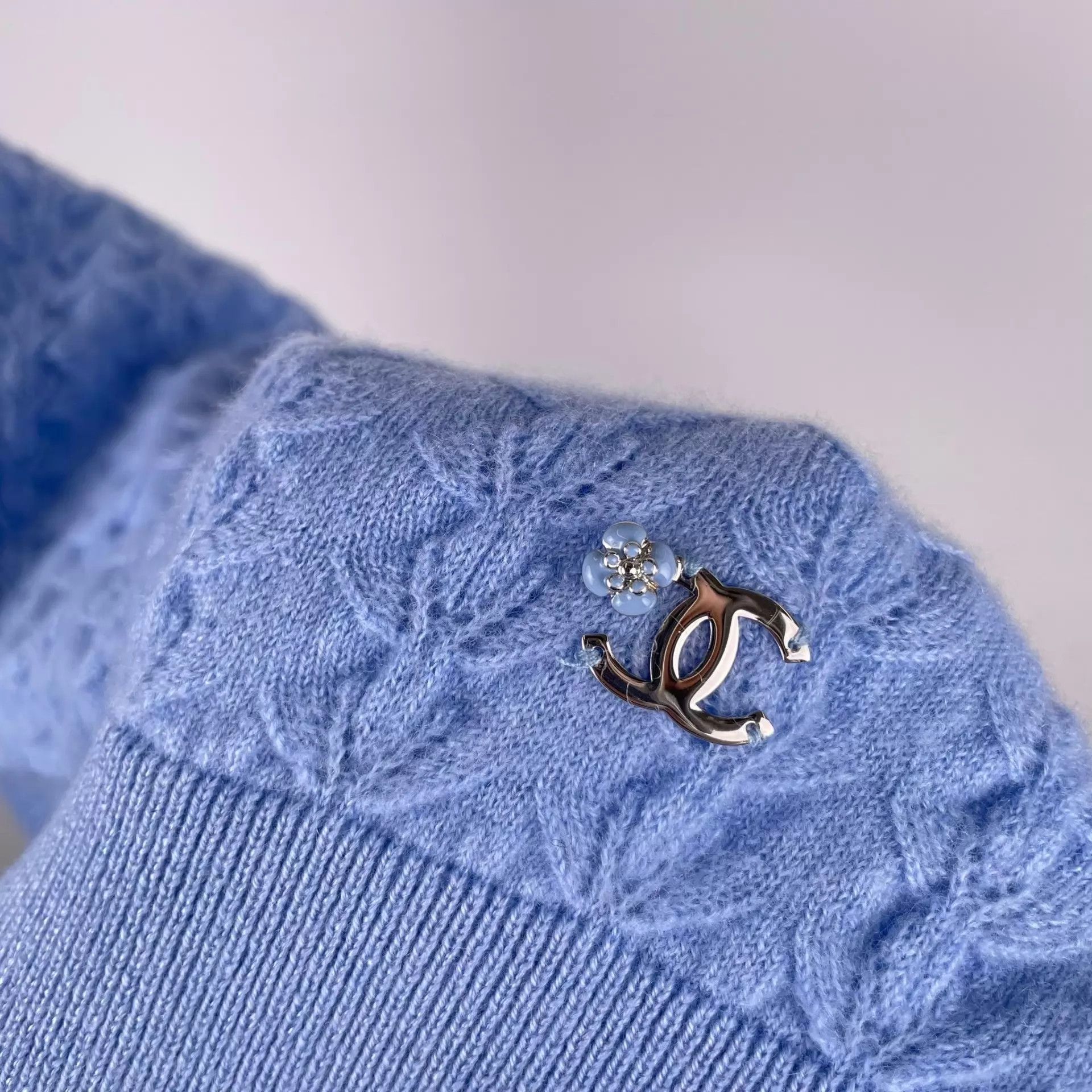 Chanel CHANEL Blue Sweater Women's 34 Size XS / US 0-2 / IT 36-38 - 5 Thumbnail