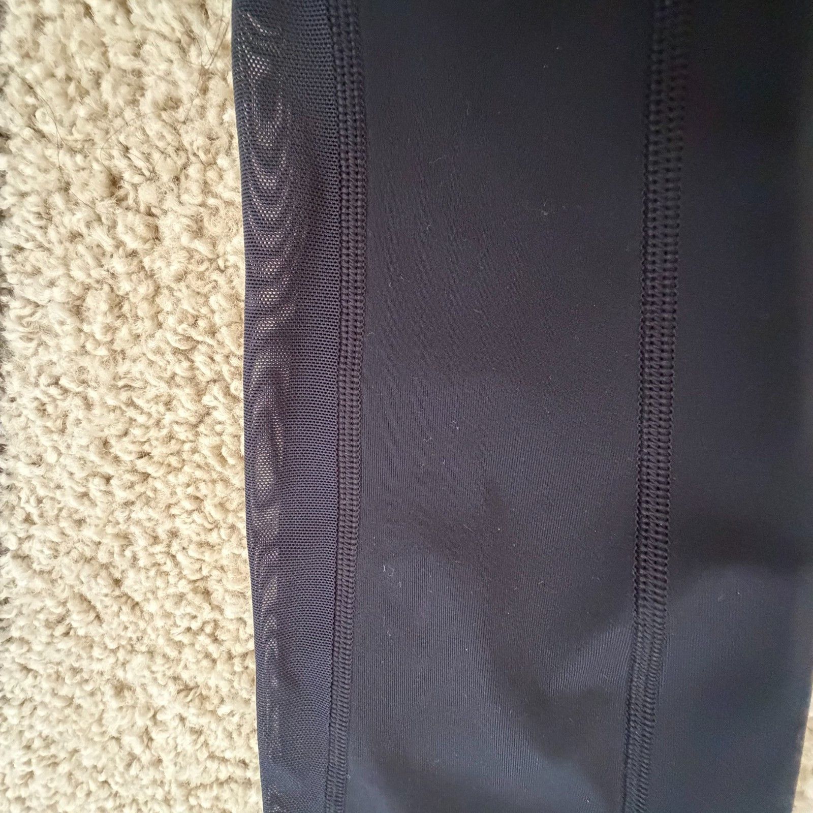 Lululemon Lululemon Train Times Mesh Leggings 25" Black Luxtreme Size 28" / US 6 / IT 42 - 6 Thumbnail