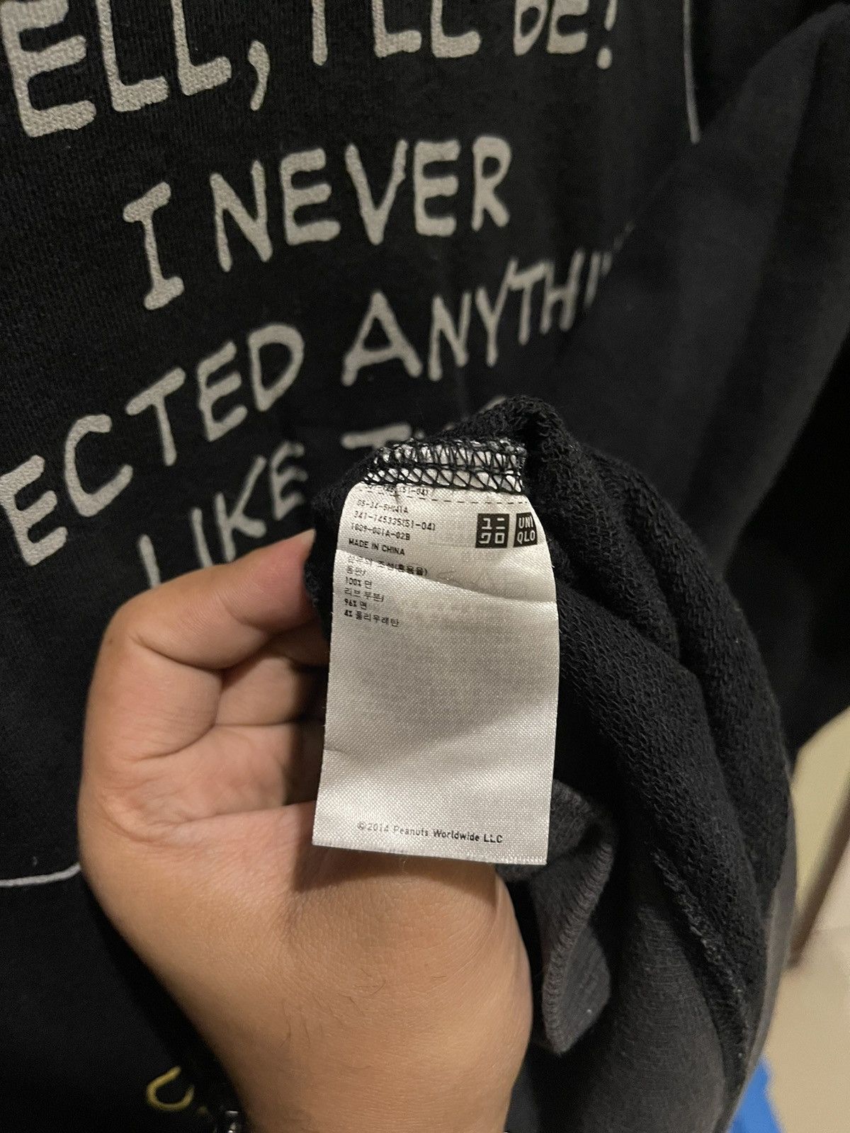 Peanuts × Uniqlo × Vintage Uniqlo x Peanuts Charlie Brown Sweatshirt - Black Size US L / EU 52-54 / 3 - 6 Thumbnail