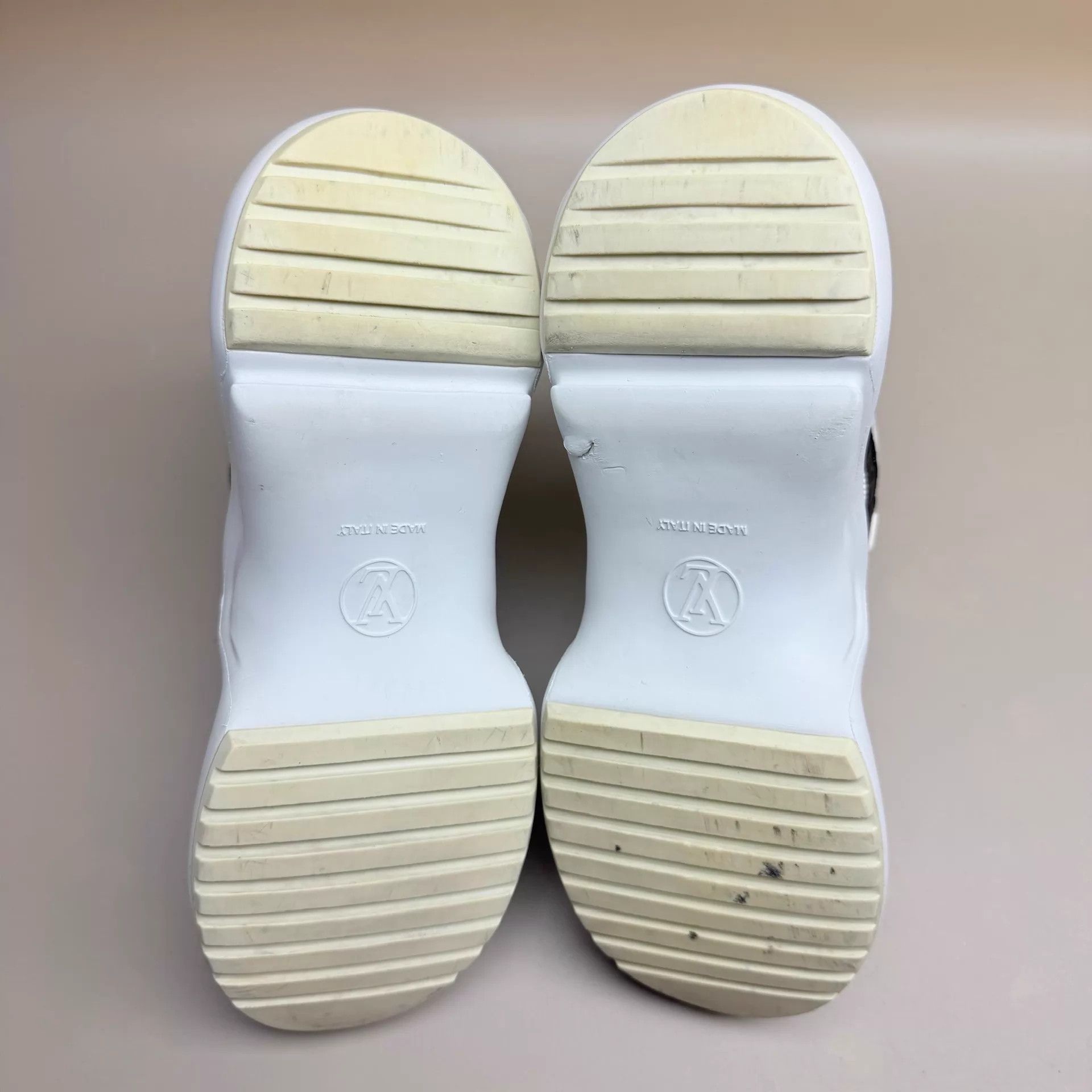 Louis Vuitton LV White Brown Monogram Arch Dad Shoe 38 95 New Size US 7.5 / IT 37.5 - 6 Thumbnail
