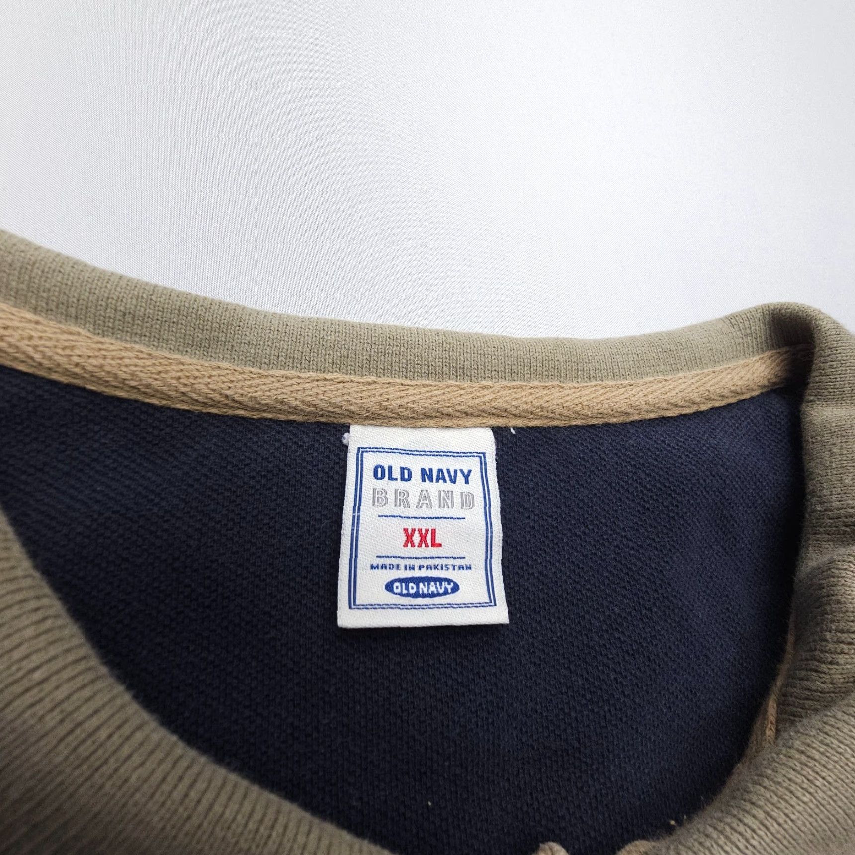 Old Navy VINTAGE Old Navy Polo Shirt Mens 2XL Tan Beige Cotton Knit Short Sleeve Casual Preppy 90s Outdoor Logo Button Mens Size US XXL / EU 58 / 5 - 6 Thumbnail