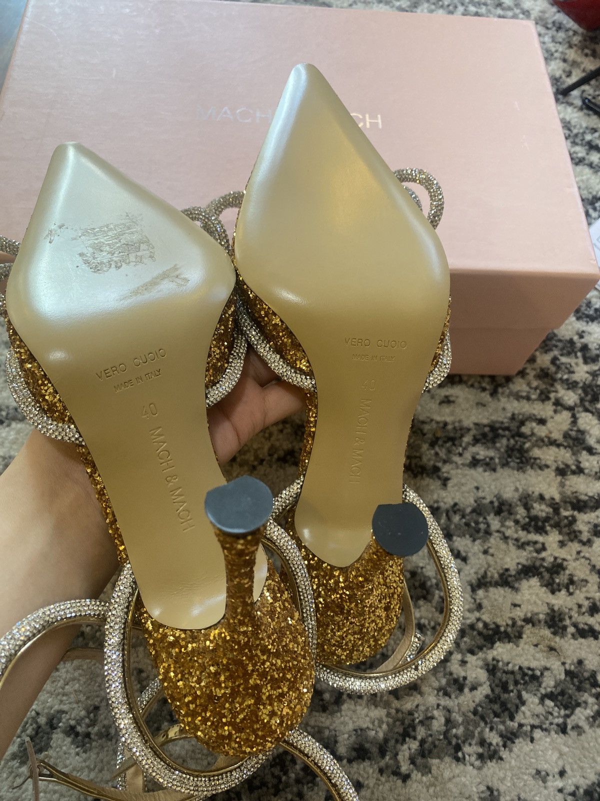 Mach & Mach Double Bow Pointed Toe Pump size 40