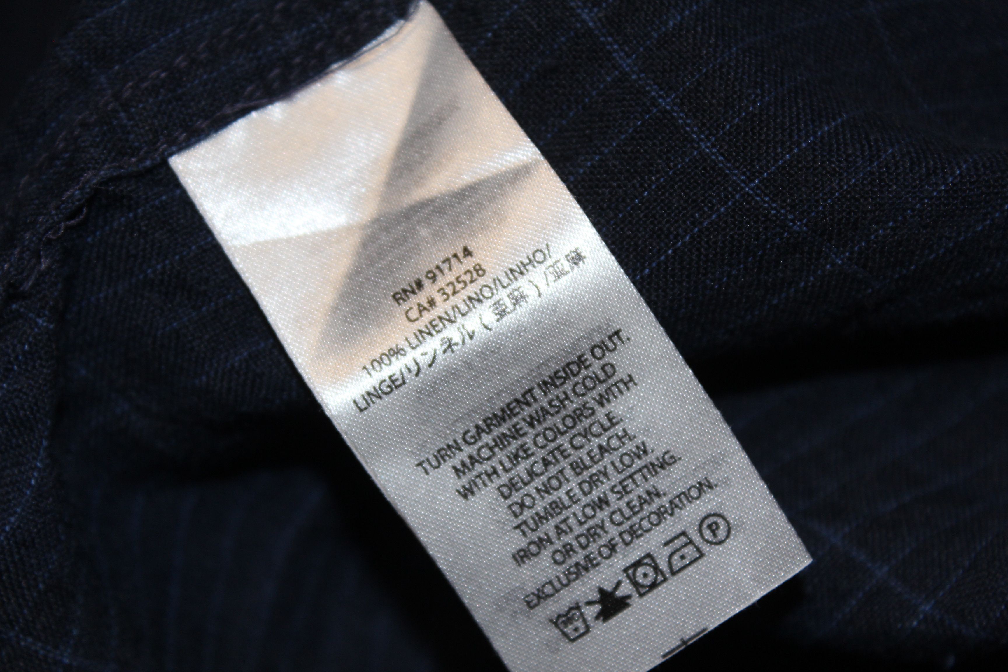 Armani Exchange Men's Armani Exchange Long Sleeve Linen Shirt Top Size L Size US L / EU 52-54 / 3 - 9 Thumbnail