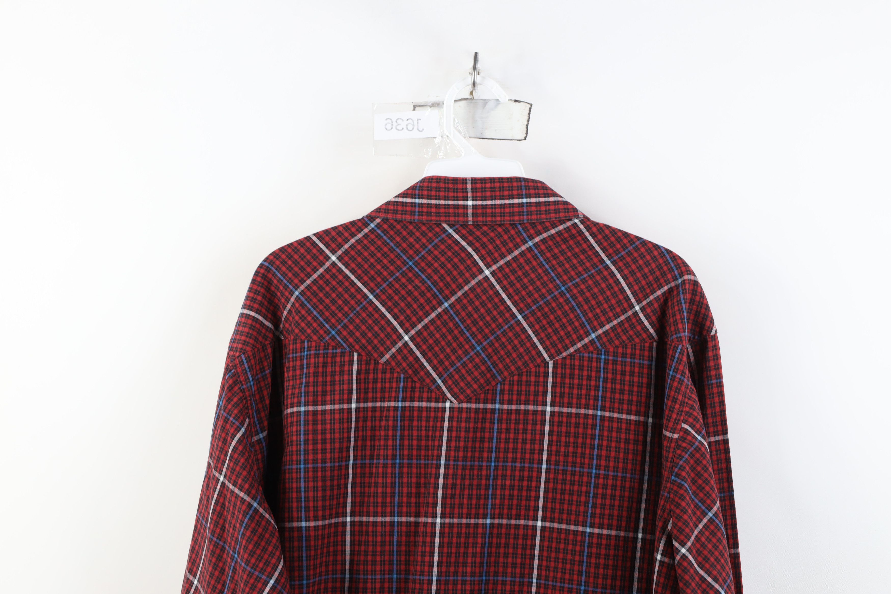 Vintage Vintage 80s 90s Rockabilly Cowboy Snap Button Shirt Plaid Size US L / EU 52-54 / 3 - 10 Thumbnail