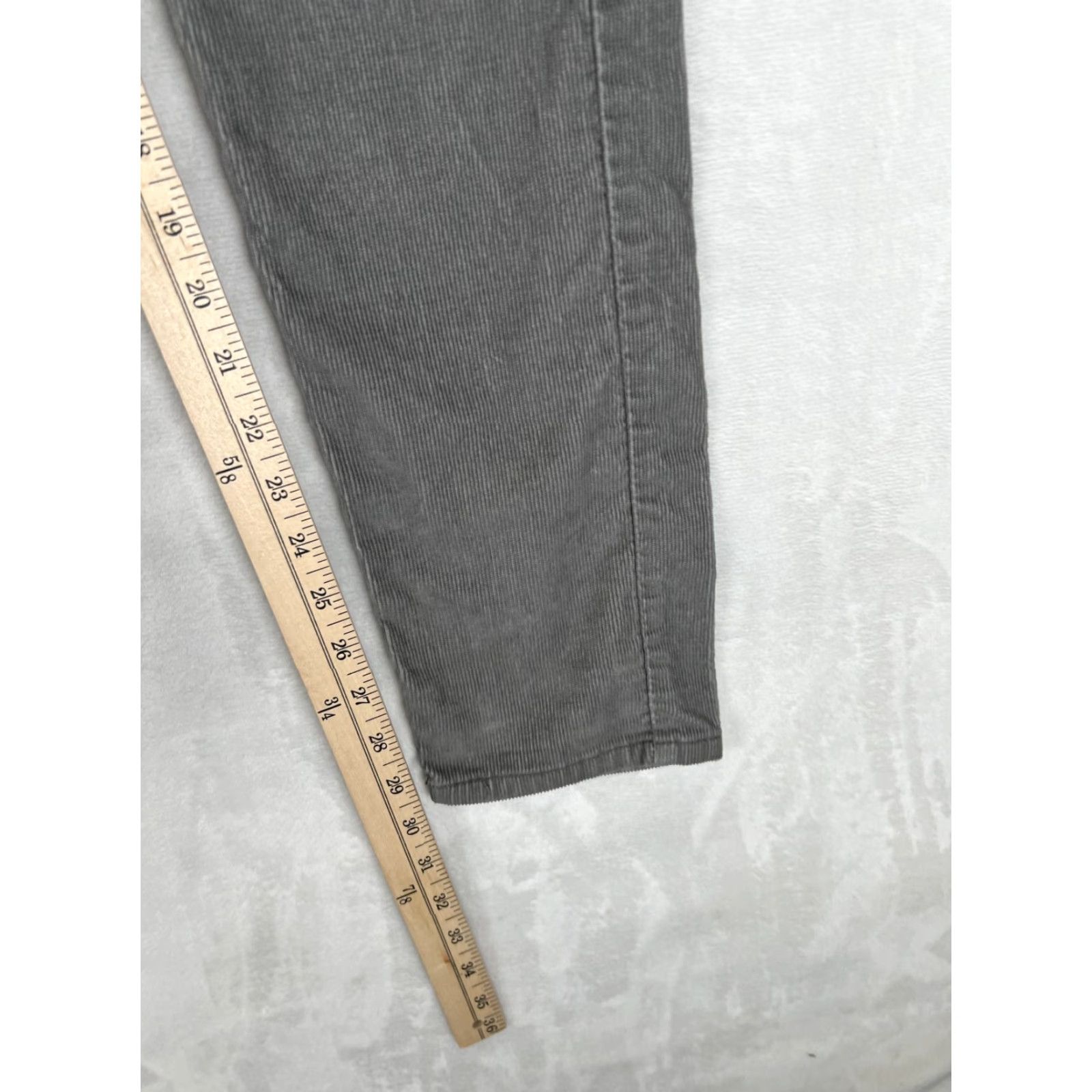 Levi's Levi's 512 Jeans Mens Slim Tapered Corduroy 28x30 Gray Charcoal Wash Pocket Logo Brand Pants Size US 28 / EU 44 - 3 Thumbnail