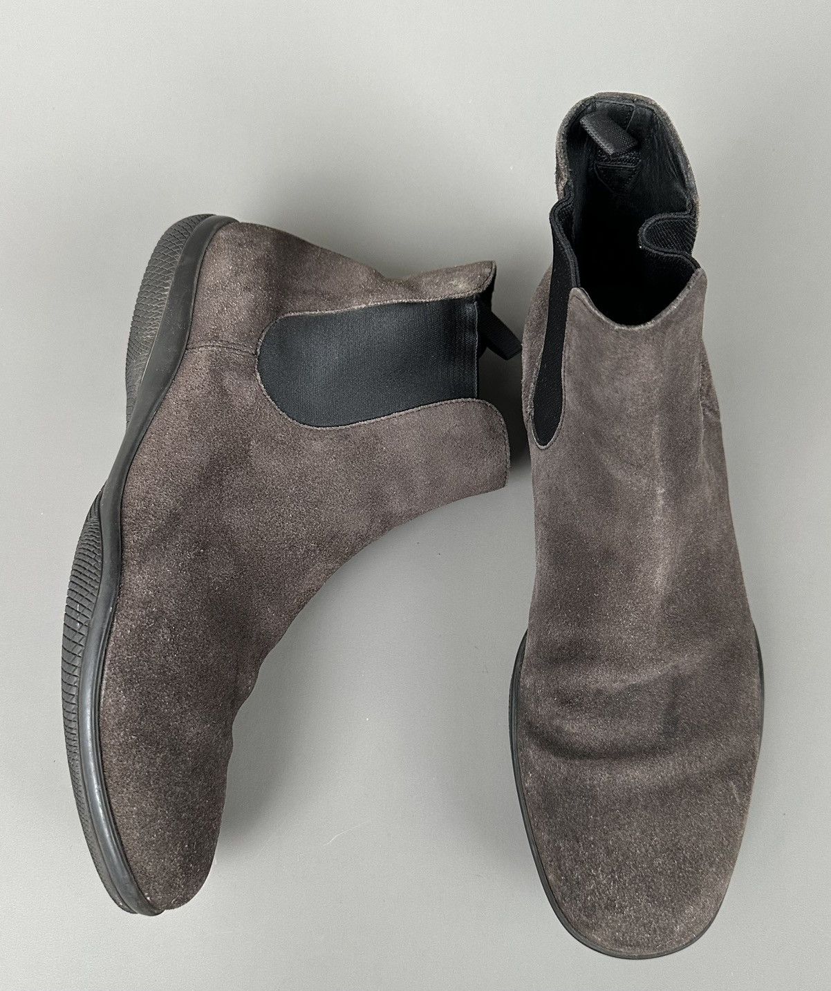 Prada Prada - Prada Sport - Suede Slip On Ankle Chelsea Boots Size US 8 / EU 41 - 3 Thumbnail