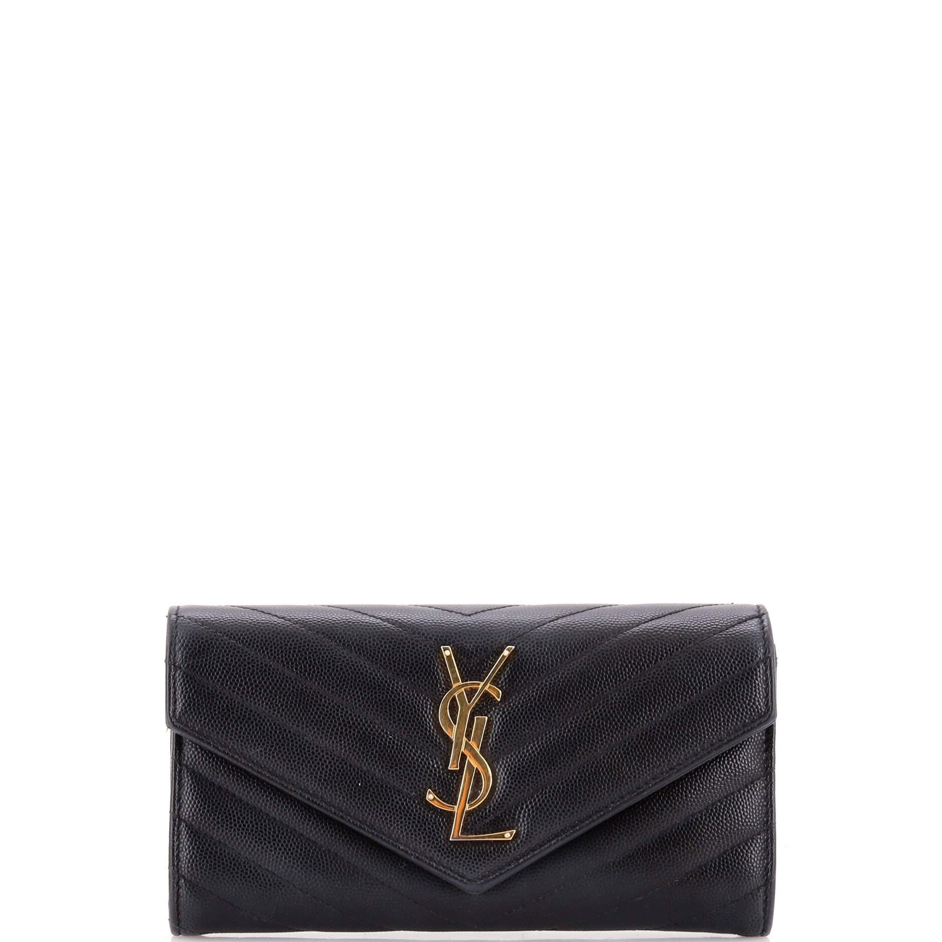 Saint Laurent Paris Classic Monogram Flap Wallet Size ONE SIZE - 1 Thumbnail