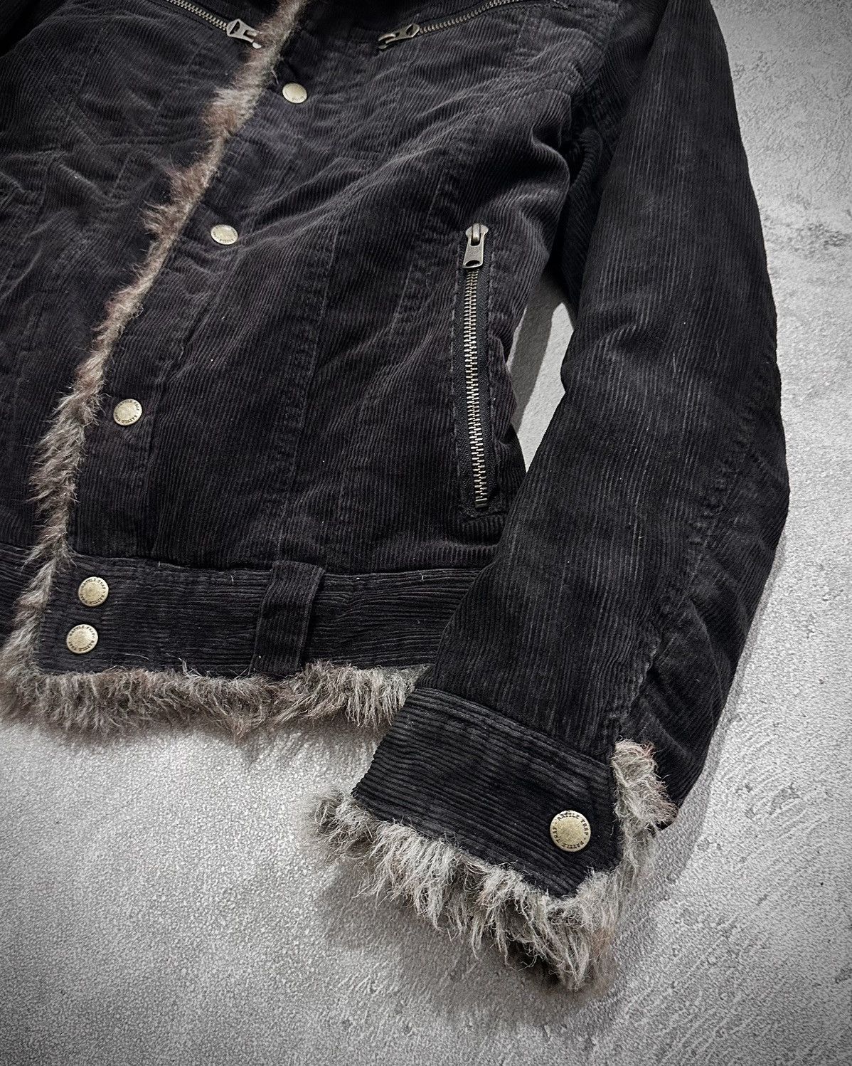 Japanese Brand Vkei Rattle Trap Sun Fade Fur Corduroy Jacket Kmrii Style Size US M / EU 48-50 / 2 - 5 Thumbnail