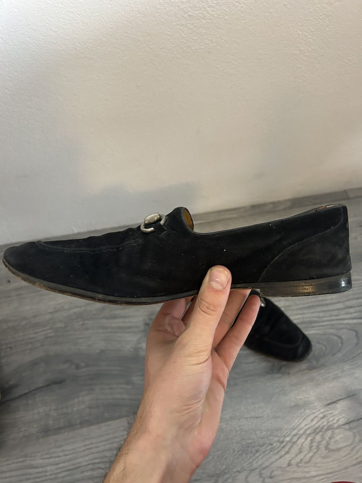 Gucci Gucci Black Suede Horsebit Loafers Size 42E Size US 9 / EU 42 - 6 Thumbnail