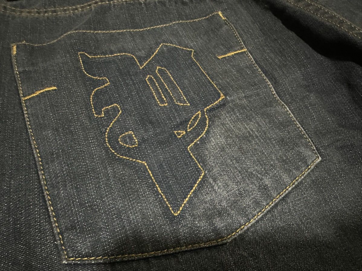 Japanese Brand 🔥Sick Y2K Phatfarm Patchwork Baggy Denim Distressed Size US 32 / EU 48 - 13 Thumbnail