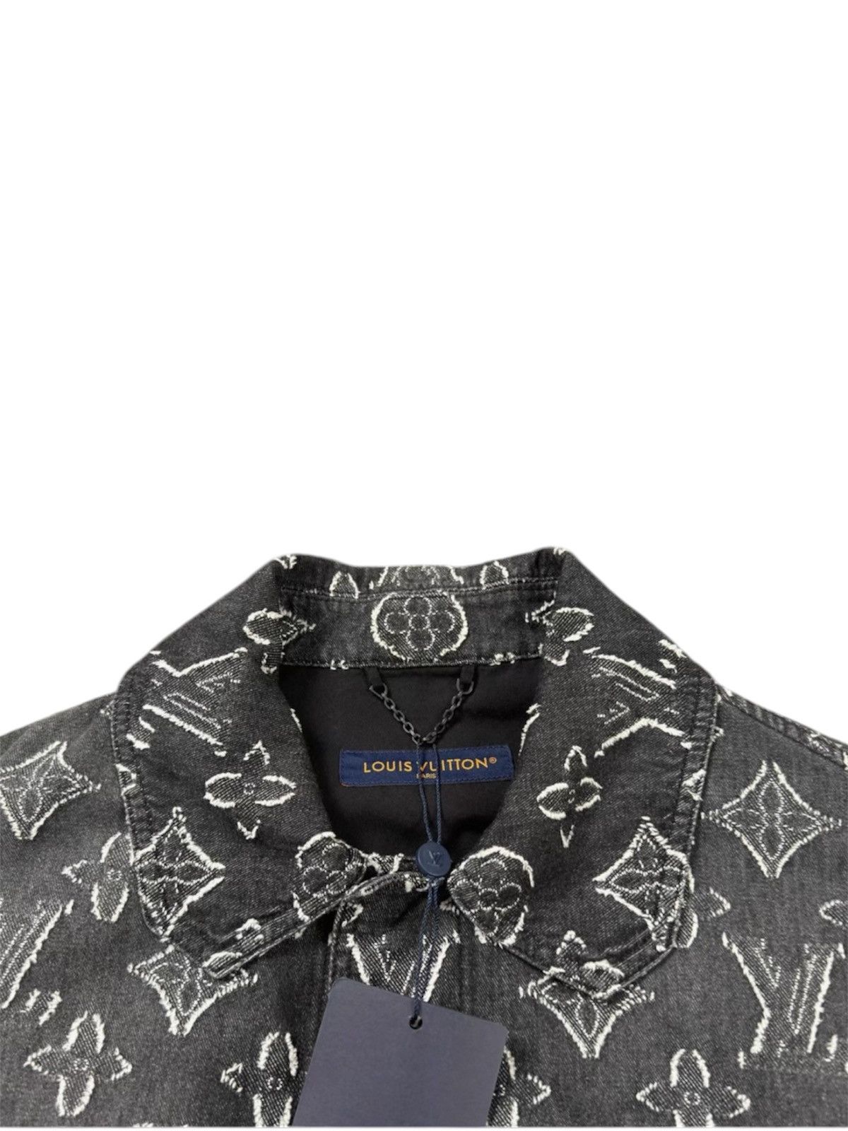 Louis Vuitton Louis Vuitton L Black Monogram Short Sleeves Denim Shirt Size US L / EU 52-54 / 3 - 3 Thumbnail