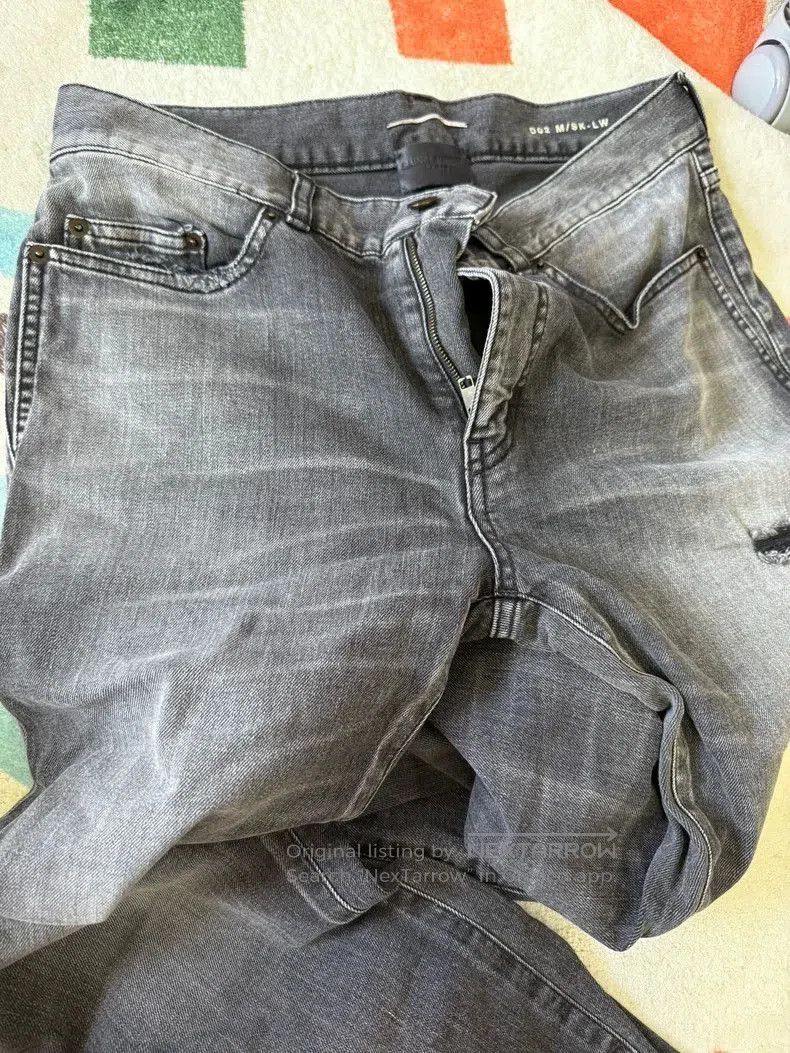 Saint Laurent Paris Saint Laurent Gray Denim Jeans Size 30. Size US 30 / EU 46 - 6 Thumbnail