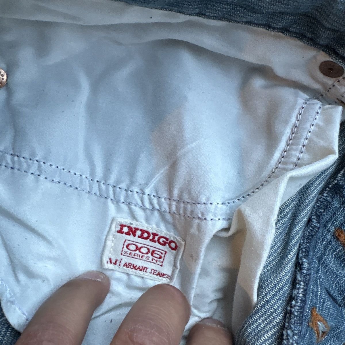 Armani Exchange Vibtage Blue Armani jeans Size US 35 - 7 Thumbnail