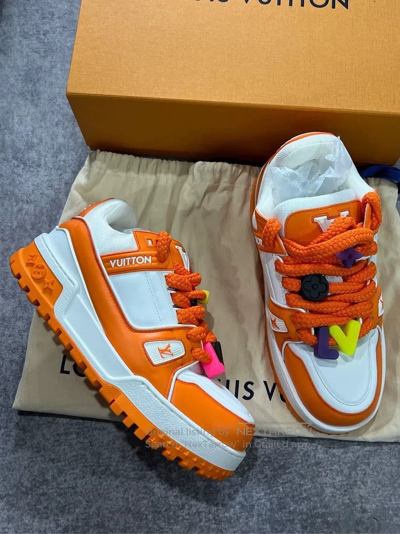 Louis Vuitton Louis Vuitton Orange Small Fat Ding Platform Shoes Casual Size US 7.5 / EU 40-41 - 1 Thumbnail