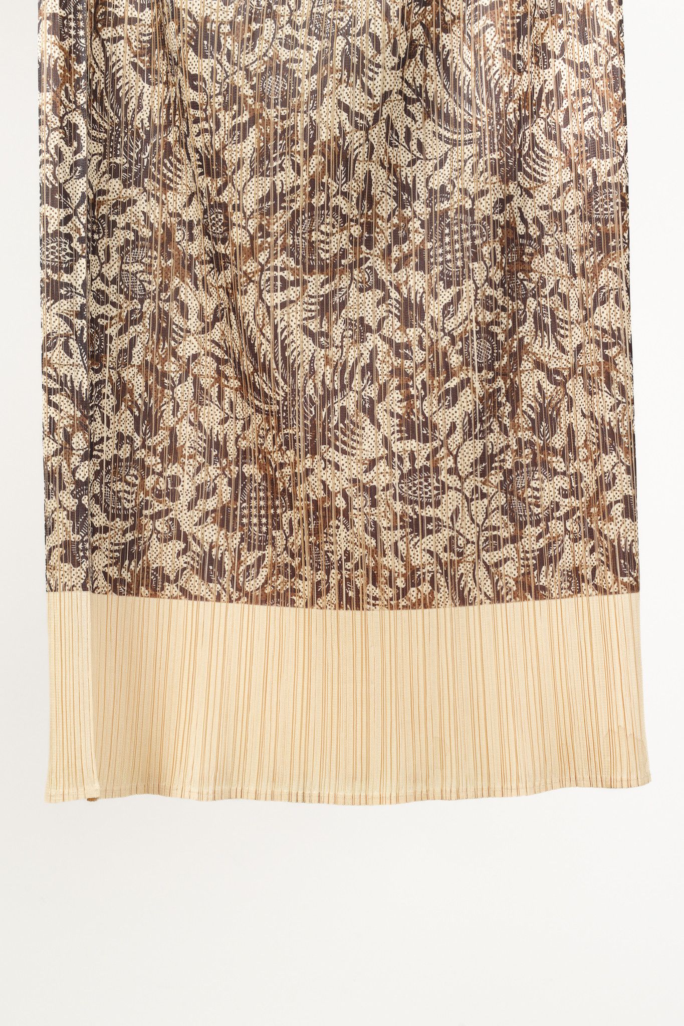 Pleats Please Issey Miyake Issey Miyake Pleats Please Micro-Dot Floral Maxi Skirt Size 31" - 7 Thumbnail