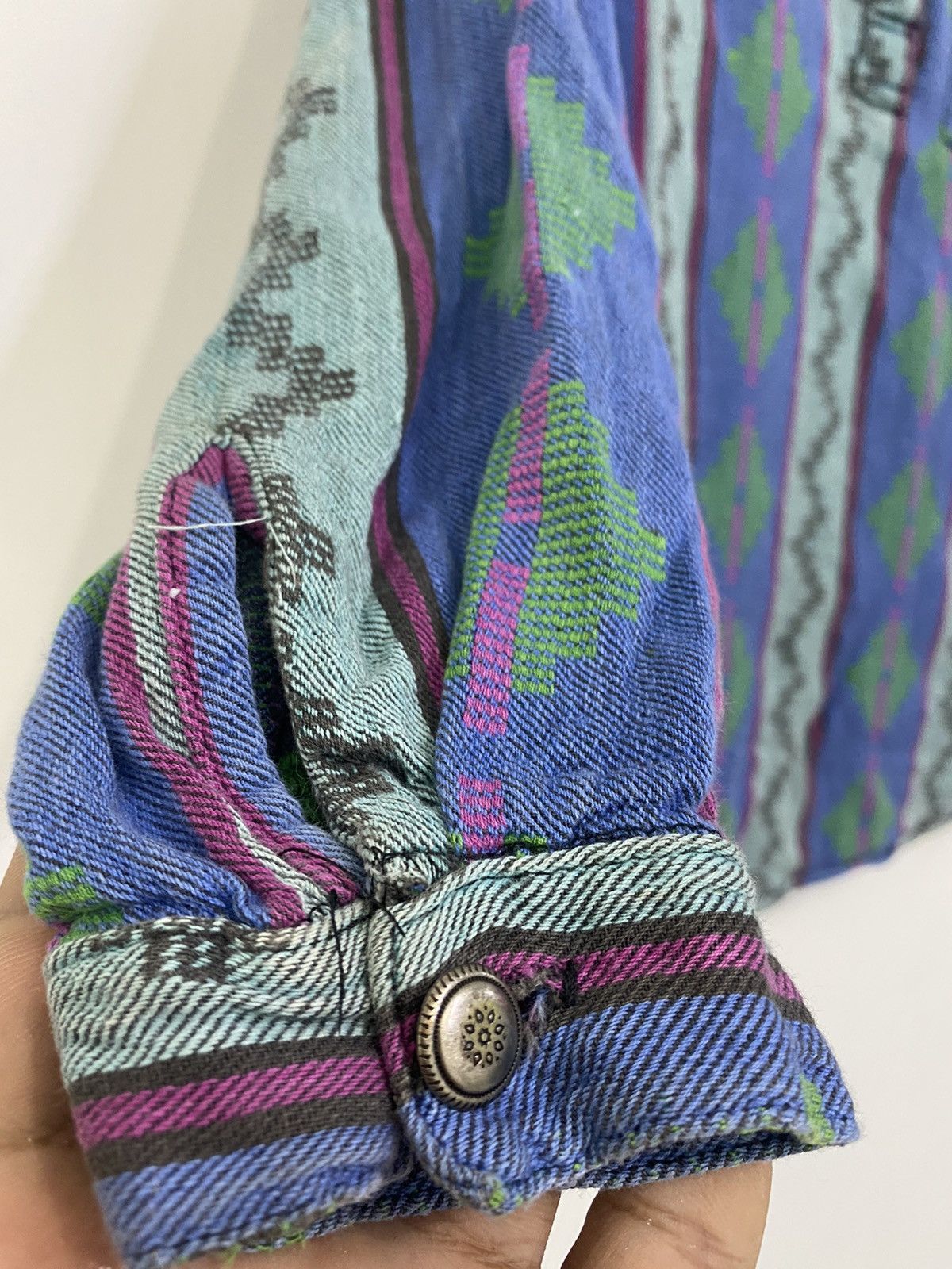 Art Comes First × Native × Vintage NATIVE AMERICAN Half button up by ALLEN WAH Size US S / EU 44-46 / 1 - 5 Thumbnail