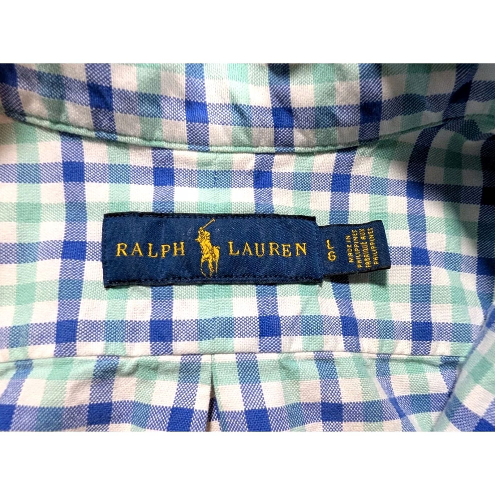 Polo Ralph Lauren Polo Ralph Lauren Shirt Long Sleeve Button-Up Mens Blue Plaid L Regular Cotton Thin Flannel Size US L / EU 52-54 / 3 - 3 Thumbnail