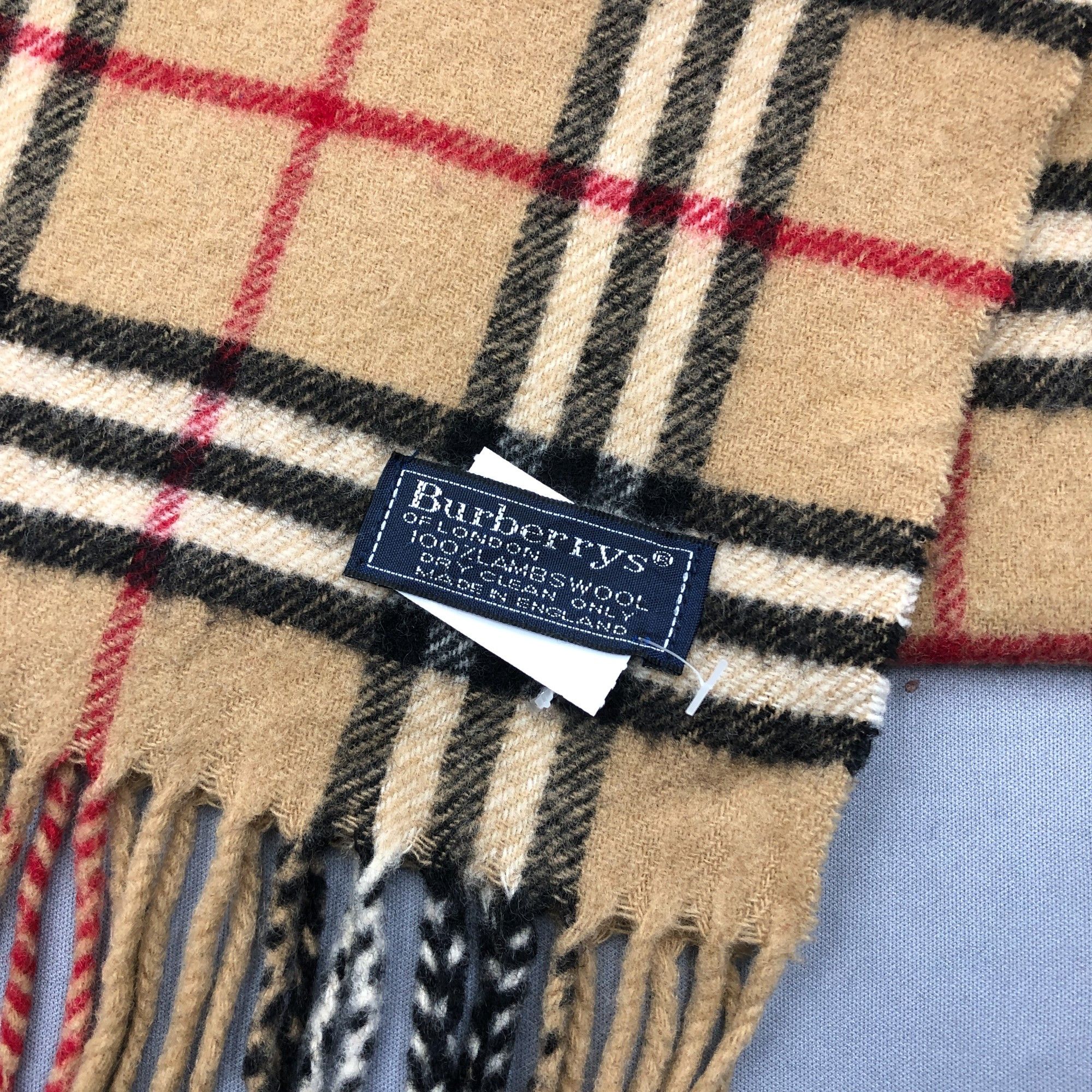 Burberry Vintage Burberry Scarf Muffler Check Wool Winter Scarves Size ONE SIZE - 4 Thumbnail